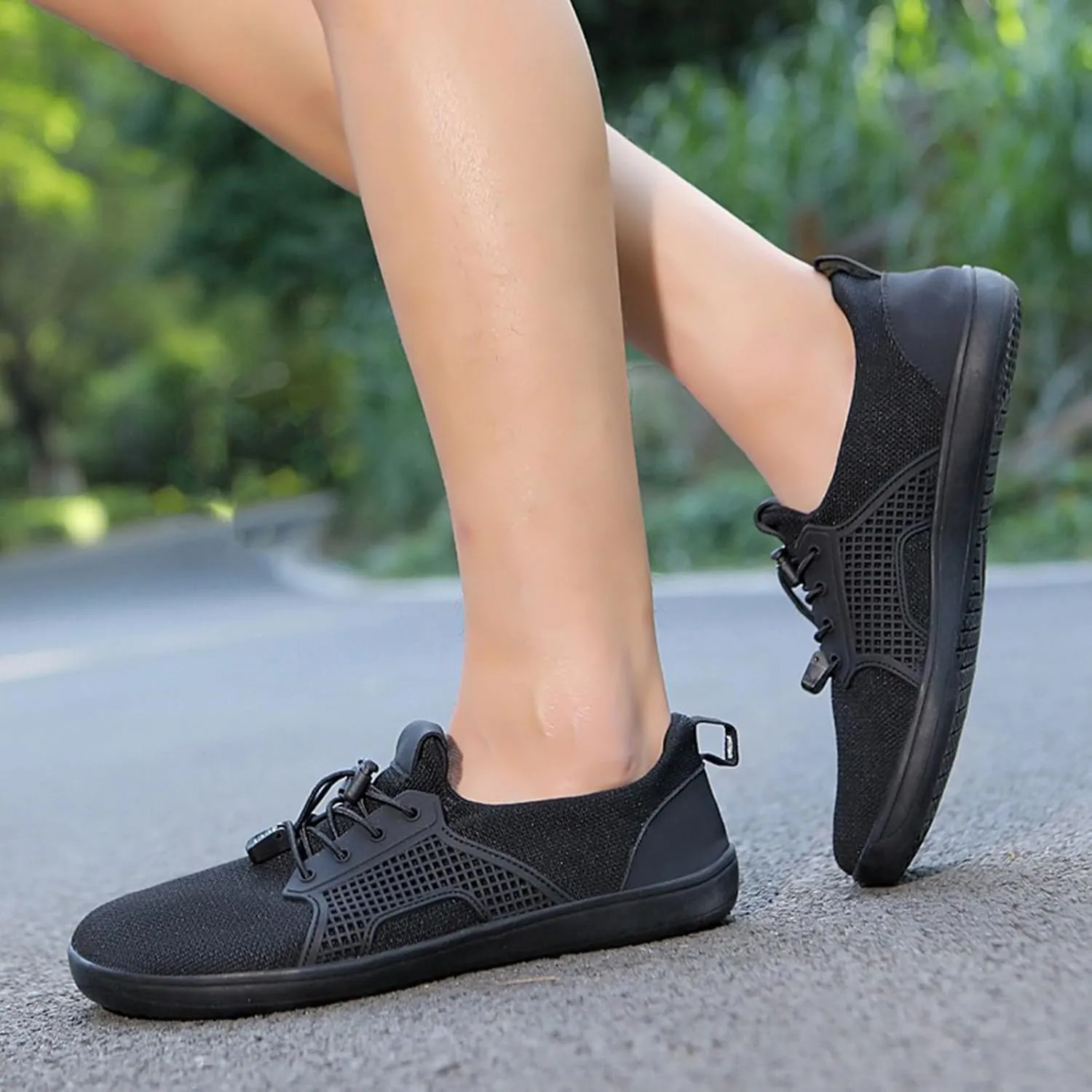 Air Cushion Sole Sneakers for Women Non Slip Workout Fashion Tennis Running Sneakers Lightweight Elderly Shoe