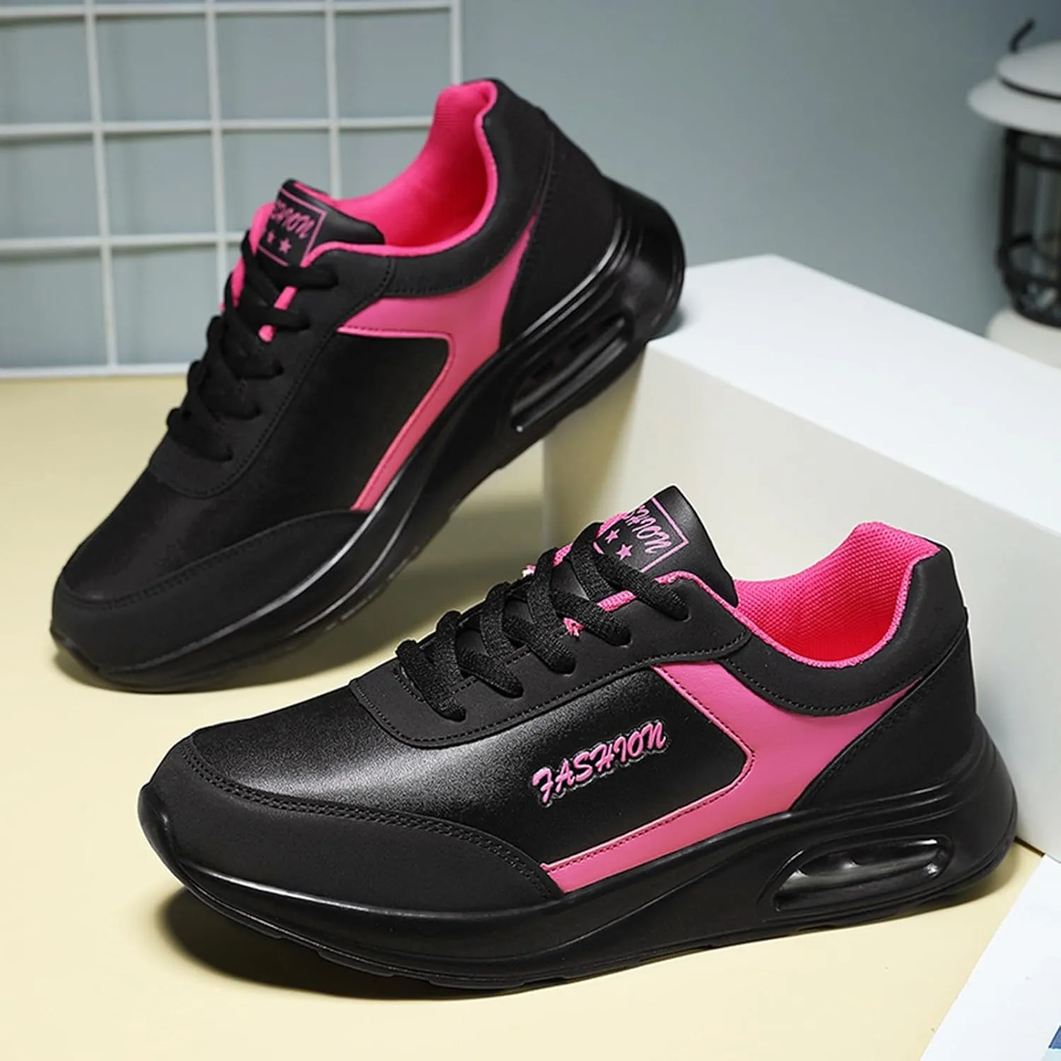 Athletic Sneakers for Women Athletic Non Slip Lightweight Breathable Fashion Casual Shoes Low Top Tennis Shoe