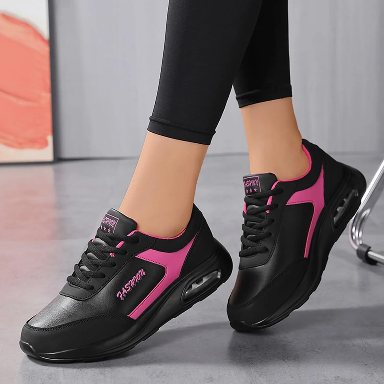 Athletic Sneakers for Women Athletic Non Slip Lightweight Breathable Fashion Casual Shoes Low Top Tennis Shoe