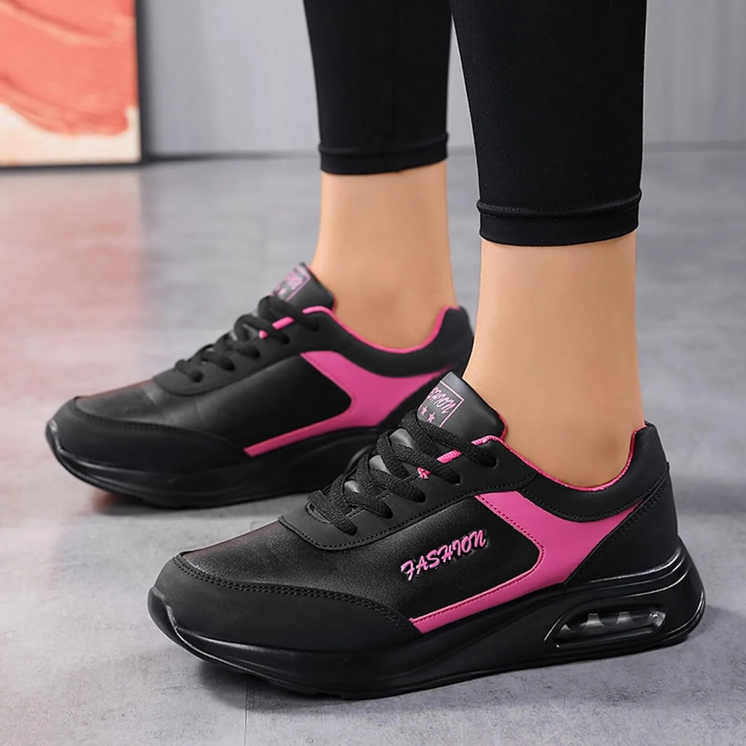 Athletic Sneakers for Women Athletic Non Slip Lightweight Breathable Fashion Casual Shoes Low Top Tennis Shoe