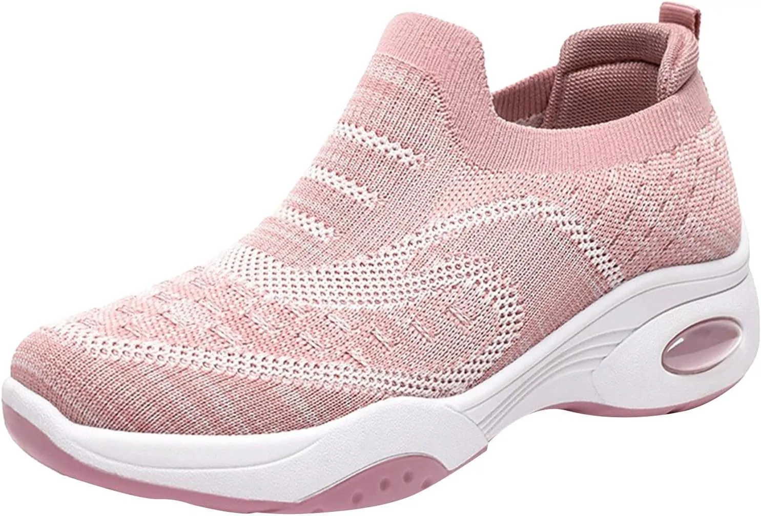 Breathable Slip on Sneakers for Women Breathable Zero Drop Adjustable Barefoot Shoes Lightweight Elderly Shoe