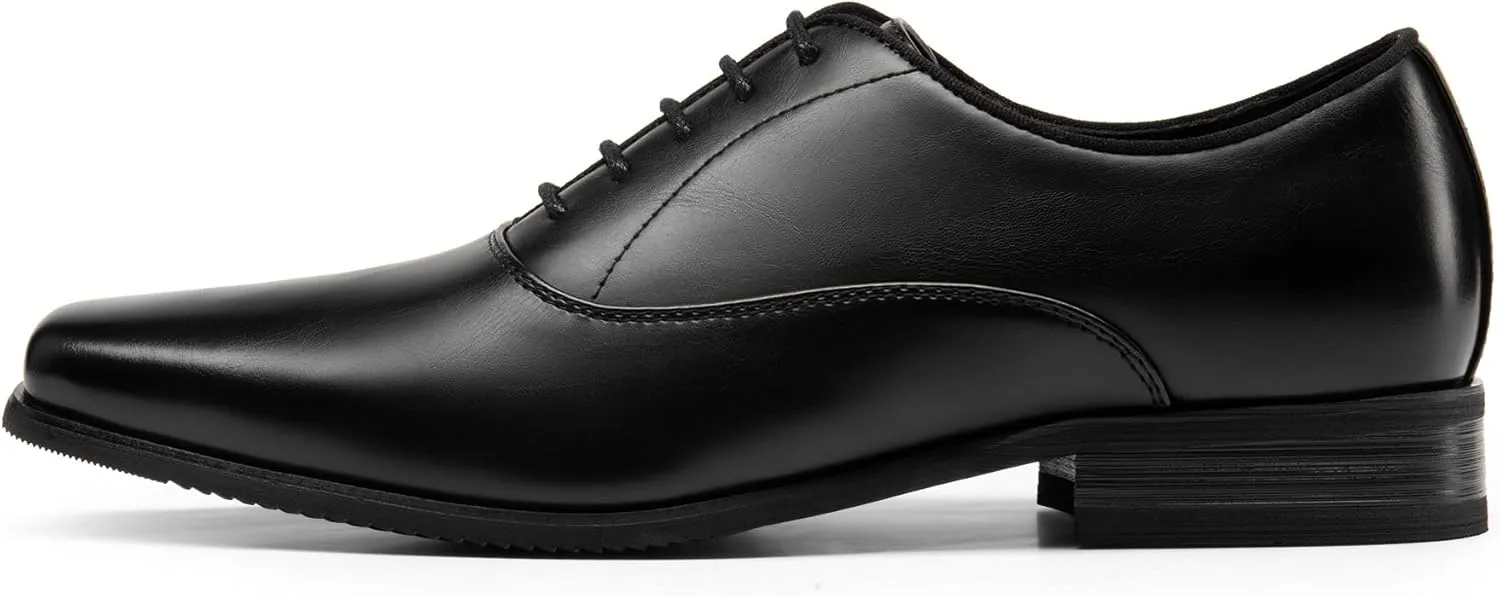 Bruno Marc Men's Dress Shoes Bussiness Formal Oxfords Wesley Lace Up Soft Plain-Toe