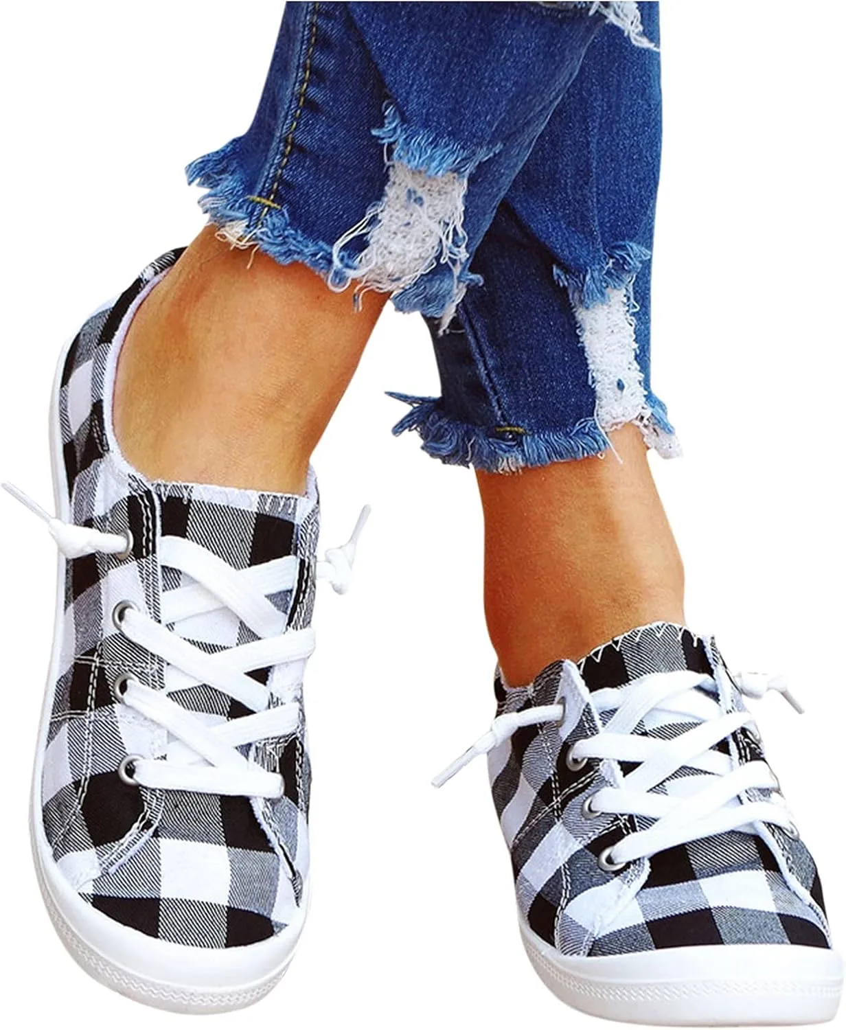 Chunky Sneakers Women Comfy Slip On Shoes for Women Slip On Gym Shoes for Women Wide Width Women's Running Shoes All Black Fashion Sneakers Shoes for Women