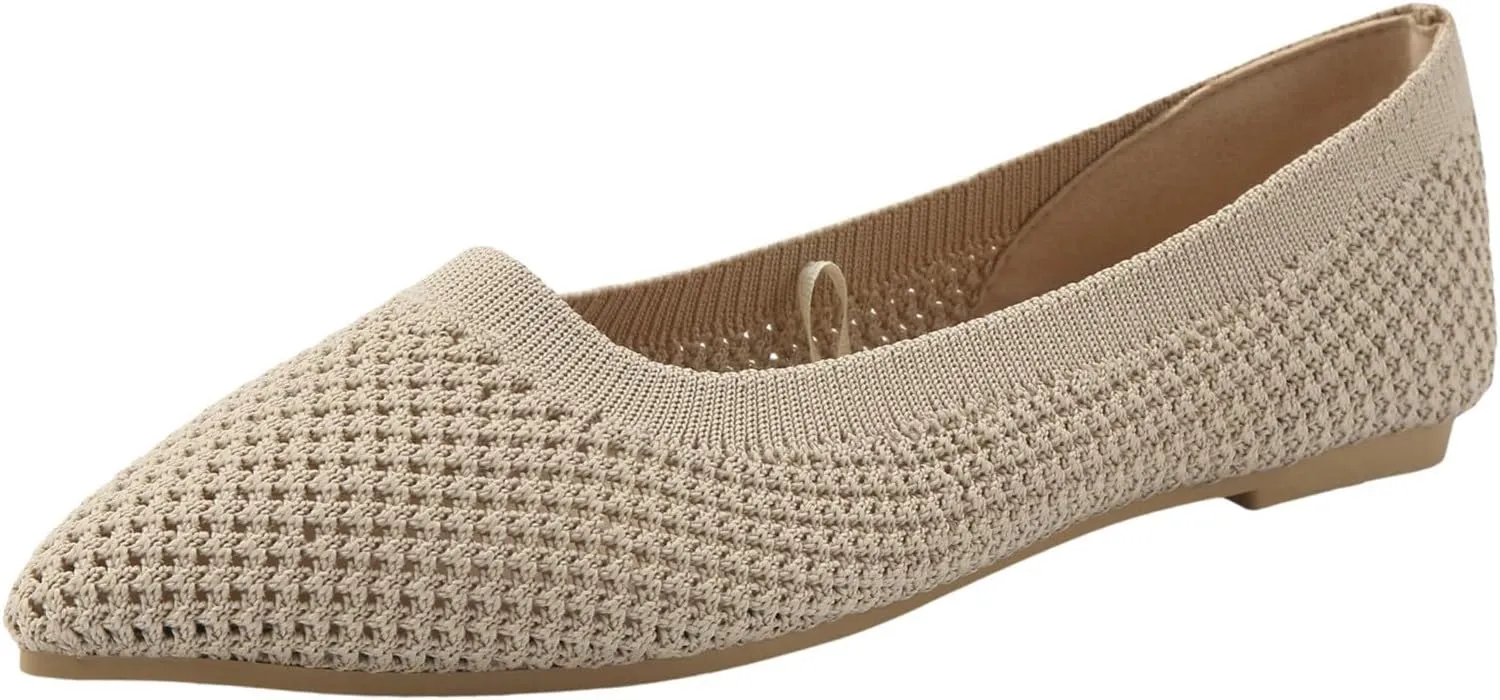 Comfortable Work Shoes Women Shoes Fashionable Flat Sole Single Fly Woven Thickened Soft Sole Casual Flat