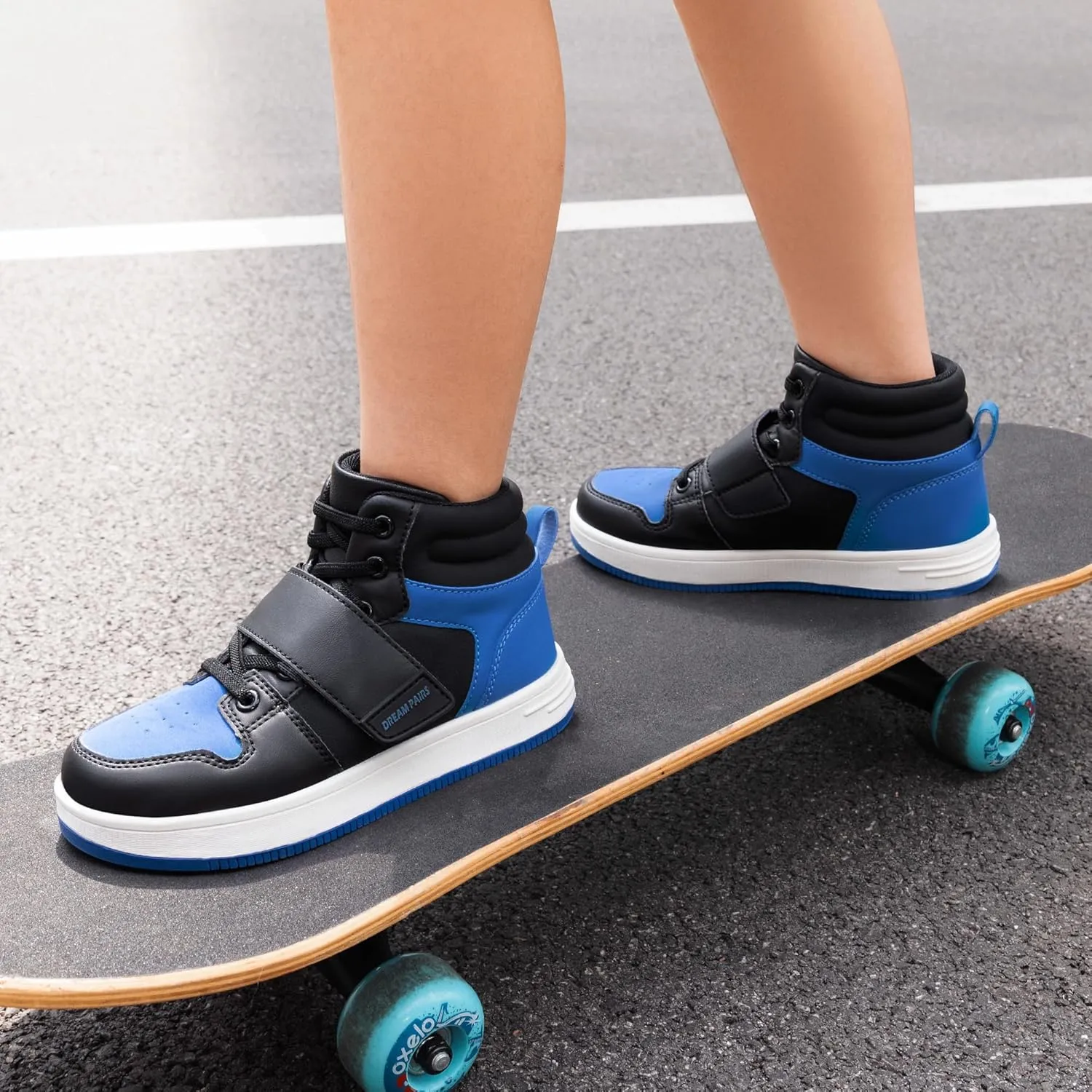 DREAM PAIRS Boys Girls High Top Sneaker LilLegends Skyhigh Basketball Shoes