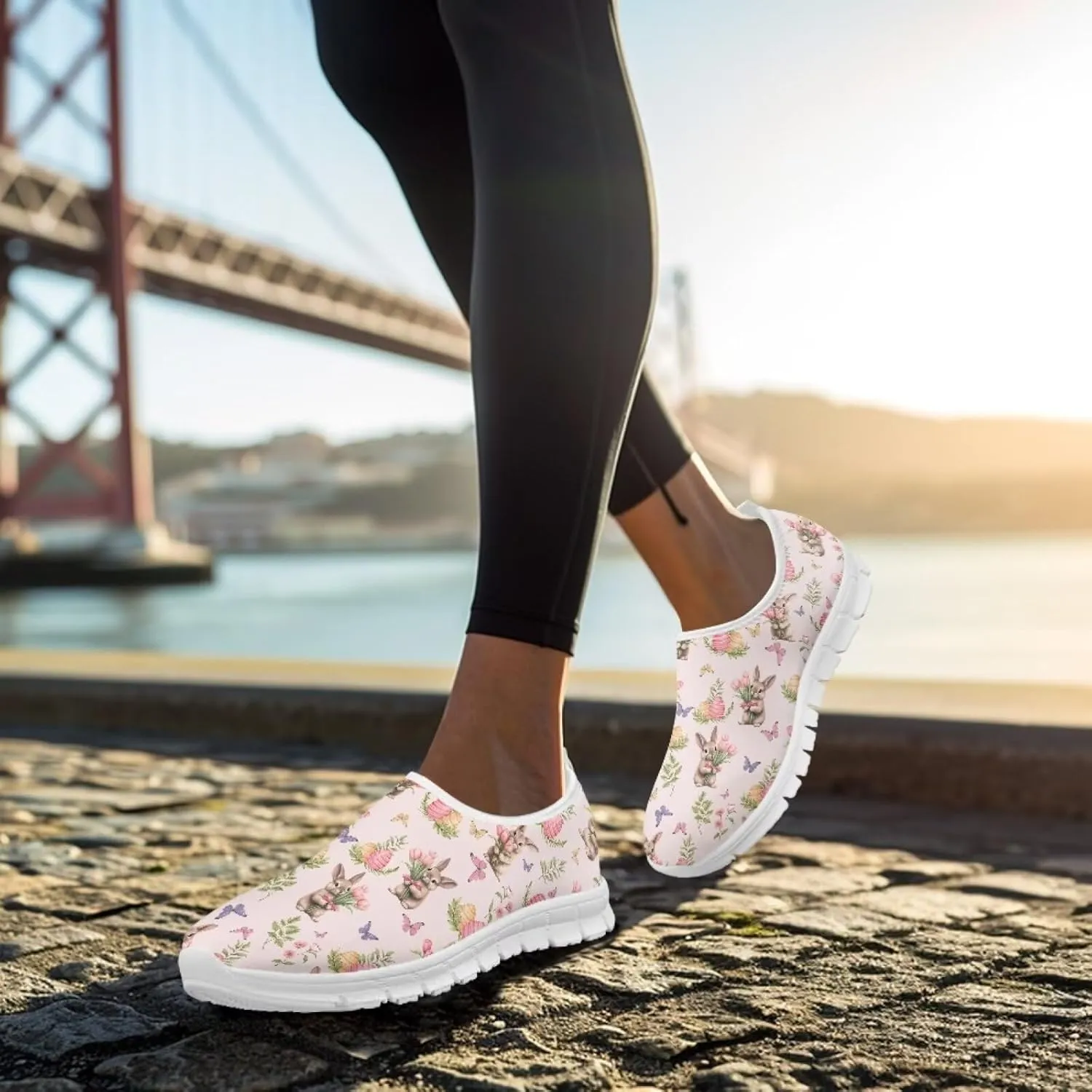 Easter Outdoor Loafers Casual Wide Toe Walking Shoes Classic Flats Leisure Loafer for Womens Girls