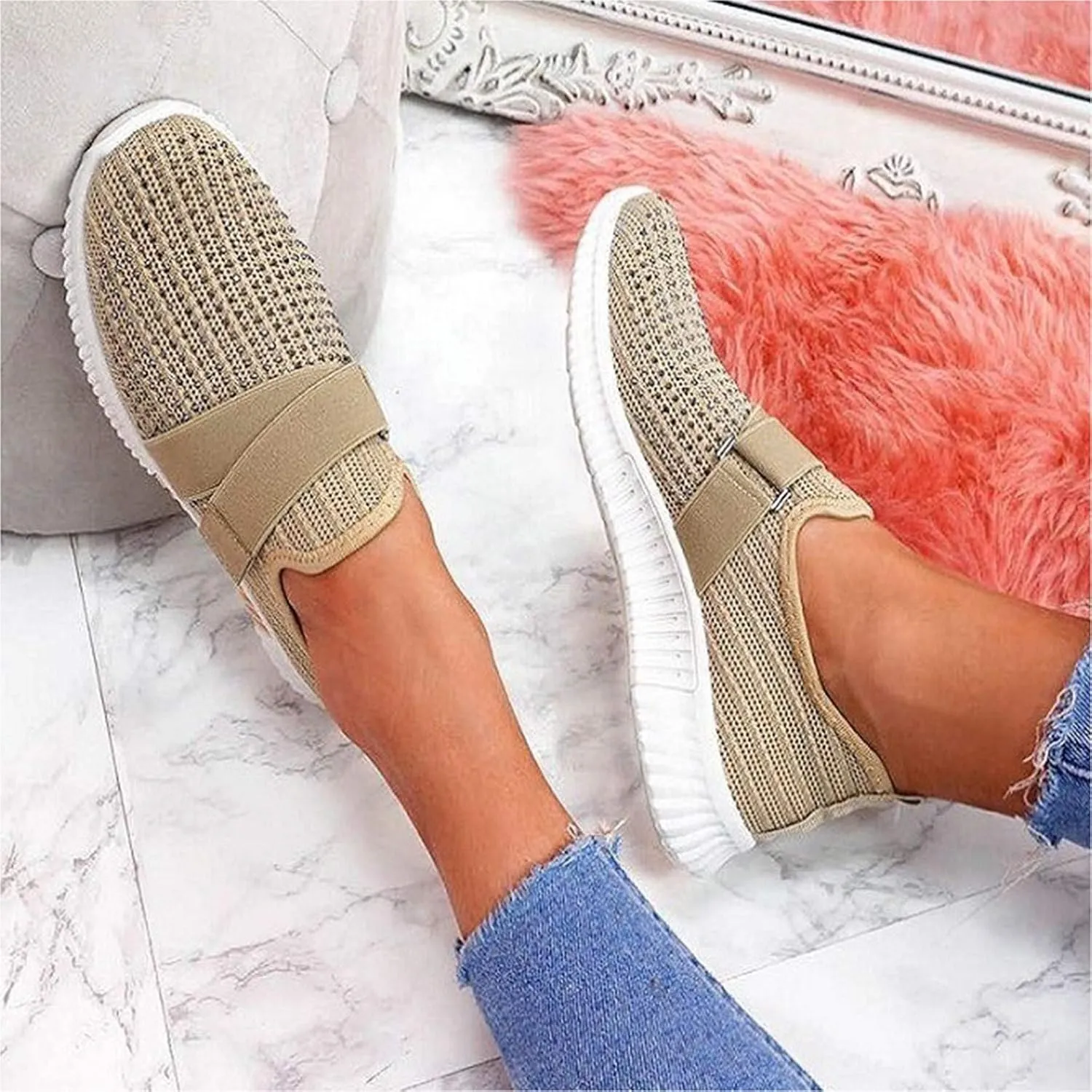 Fall High Top Sneakers for Women 2023 Zapatos De Mujer para Ir Al Gym Casual Shoes for Women 5.5 Wide Width High Top Slip On Sneakers for Women Slip On Sneakers Woman