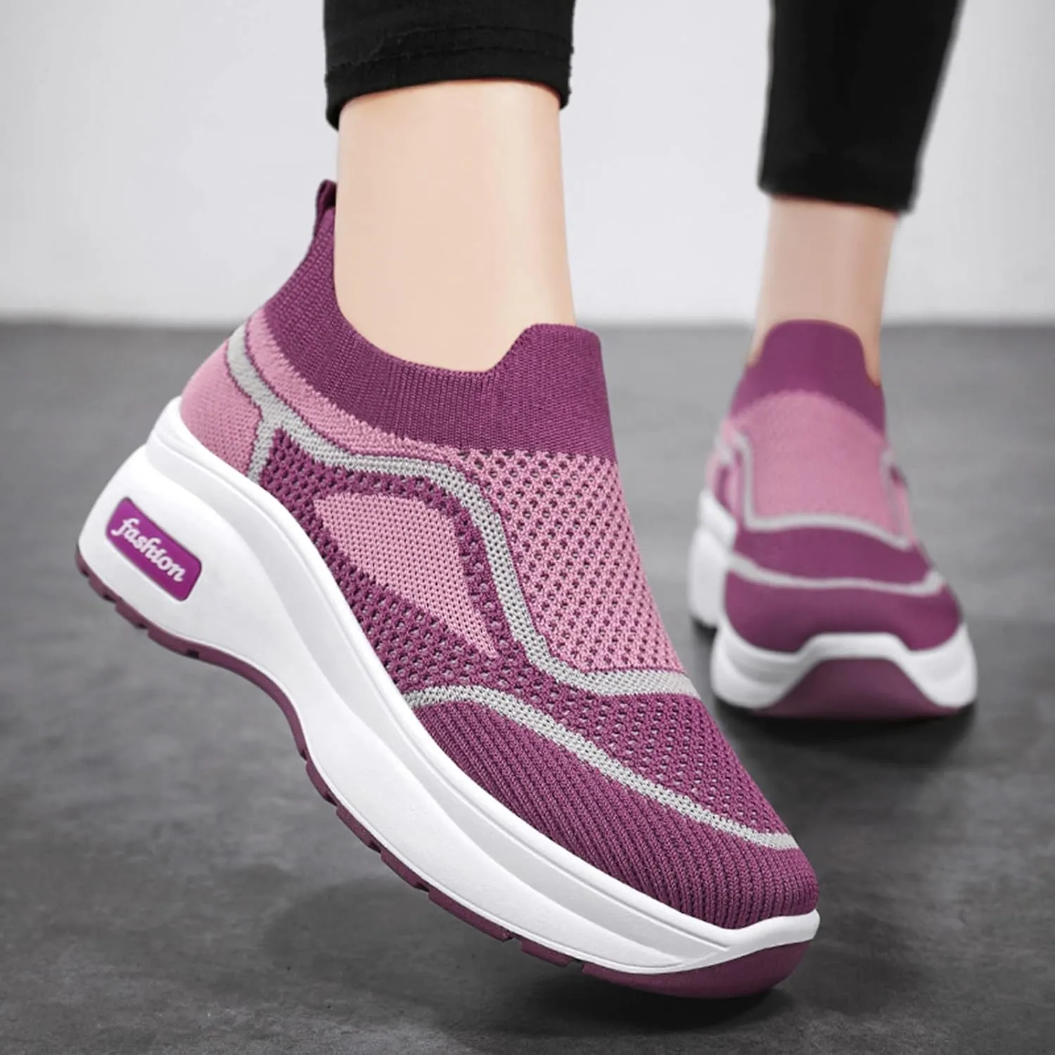 Fall Platform Sneakers for Women 2023 Women Orthopedic Sneakers Walking Shoes Women's Running Shoes Size 7 Womens Slip On Sneakers Size 7 Ankle Tenis Antideslizantes para Mujer De Cocina