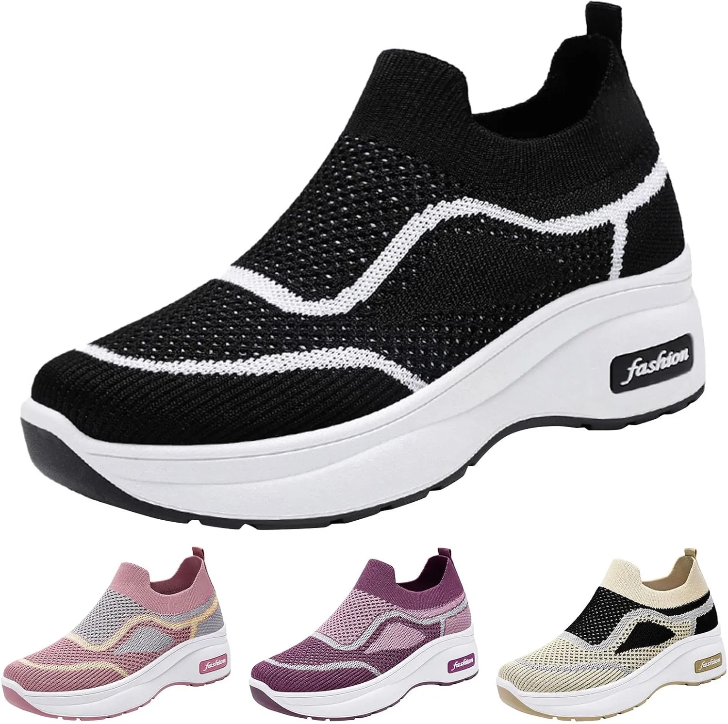 Fall Platform Sneakers for Women 2023 Women Orthopedic Sneakers Walking Shoes Women's Running Shoes Size 7 Womens Slip On Sneakers Size 7 Ankle Tenis Antideslizantes para Mujer De Cocina