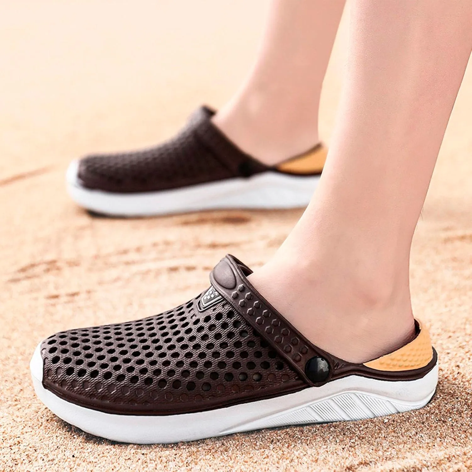 Flops Hollow Casual Couple Beach Unisex Out Sandal Flip Men Shoes Shoes Men's Rain Size 14 Mens Slippers Hard Bottom