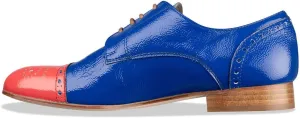 FSJ Women Perforated Lace-up Oxfords Multicolor Leather Cap Toe Comfort Flat Pumps Vintage Ladis Oxfords Shoes Size 4-15 US