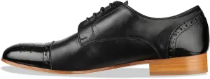 FSJ Women Perforated Lace-up Oxfords Multicolor Leather Cap Toe Comfort Flat Pumps Vintage Ladis Oxfords Shoes Size 4-15 US