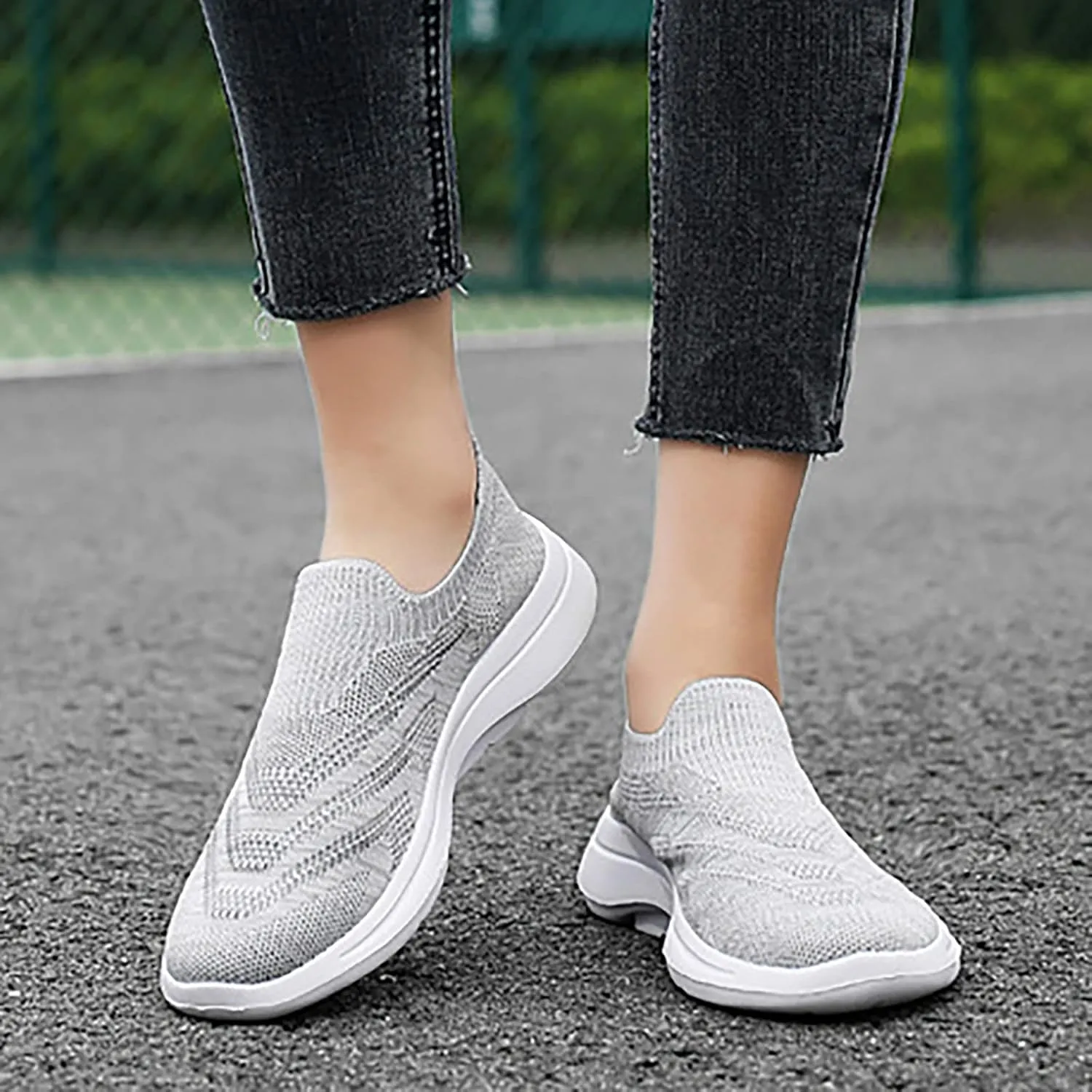 Gym Shoes for Women Workout Size 12 Slip On Shoes for Women with Arch Support Cute Black Sneakers for Women Dressy Walking Sneakers for Women 2023 Zapatos De Trabajo para Mujer