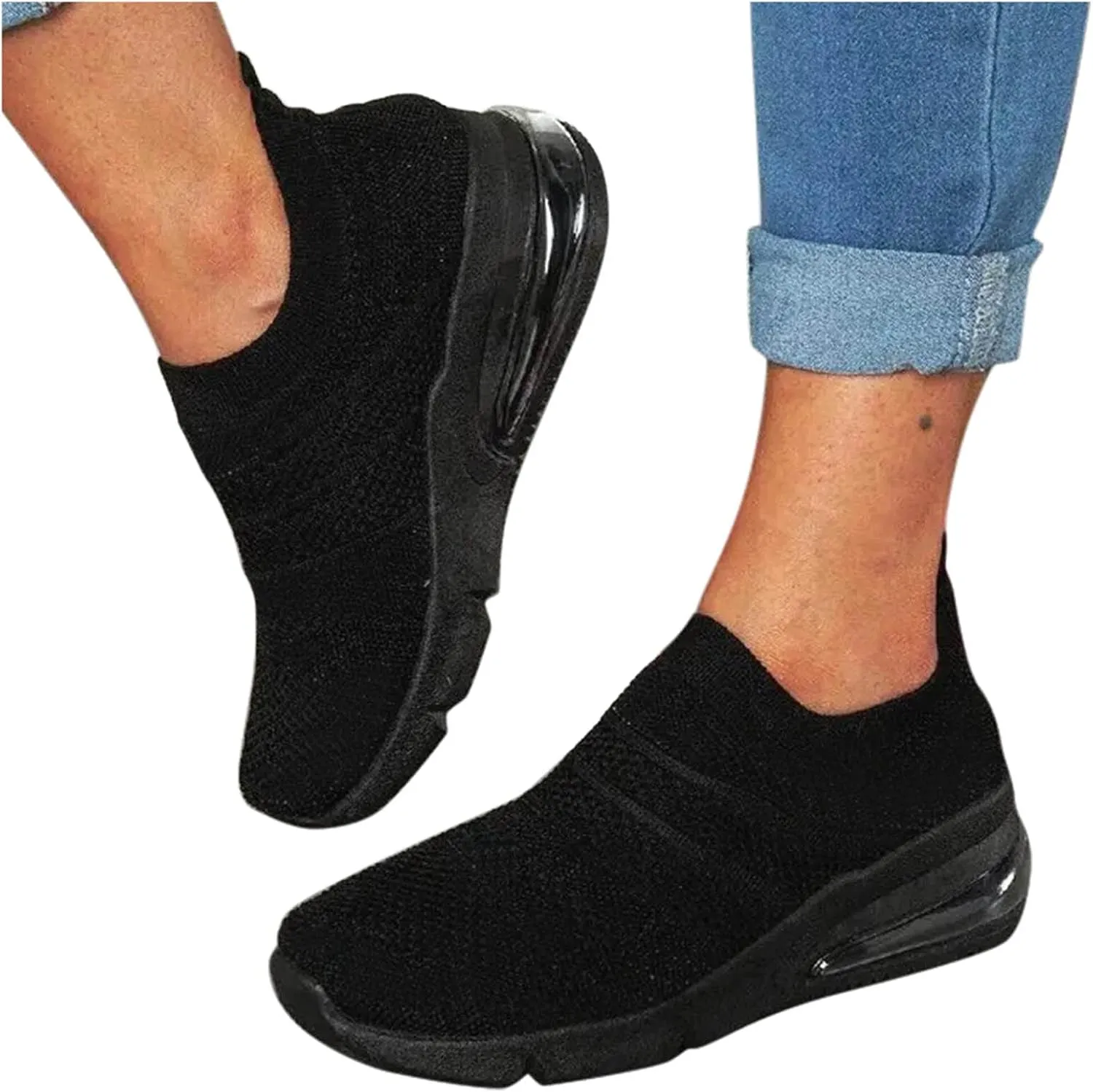 High Top Sneakers Black Arch Support Women Womens Tennis Shoes Size 9 Wide Women Slip On Shoes Casual Mule Fashion High Top Sneakers for Women 2023 Women Walking Shoes Slip Ons