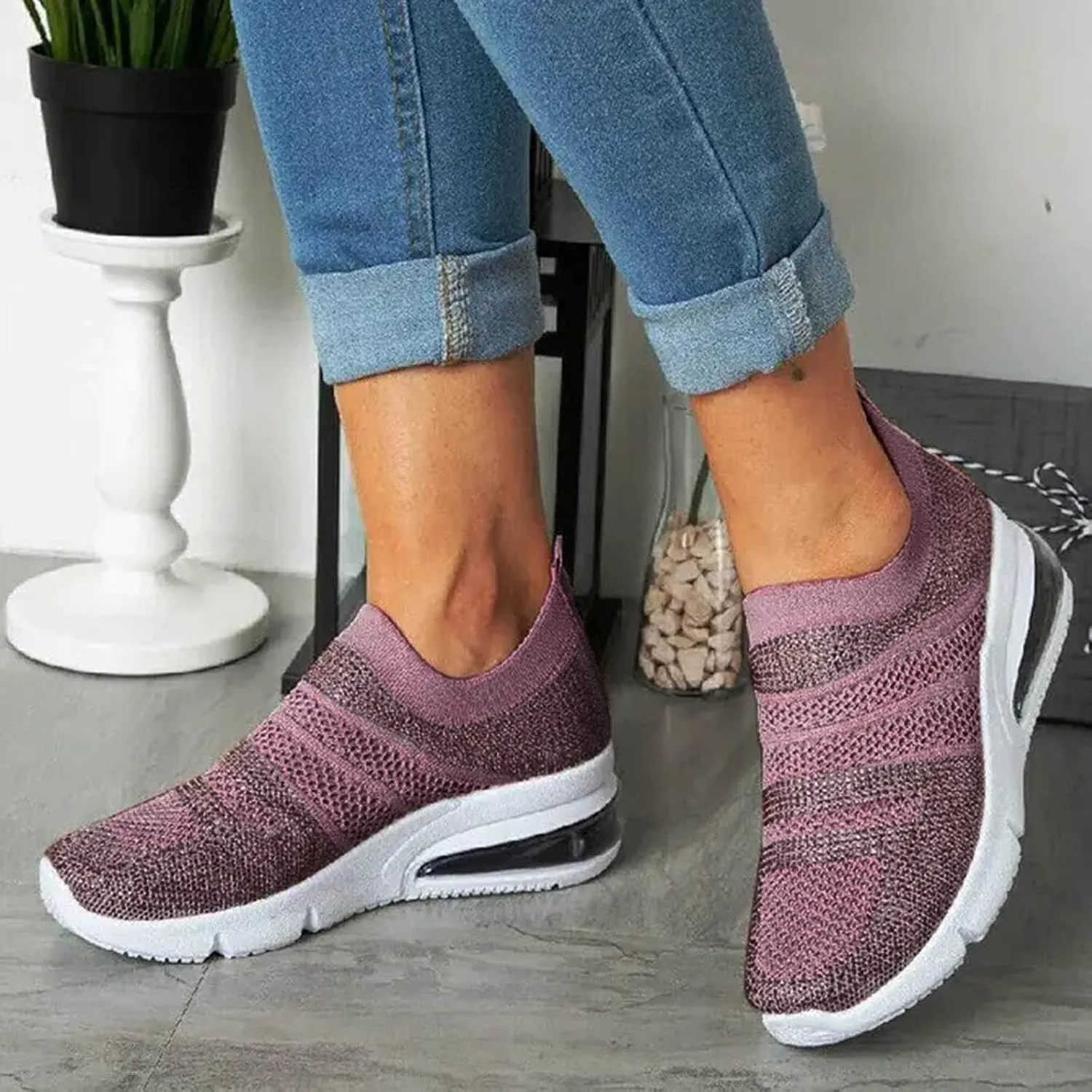 High Top Sneakers Black Arch Support Women Womens Tennis Shoes Size 9 Wide Women Slip On Shoes Casual Mule Fashion High Top Sneakers for Women 2023 Women Walking Shoes Slip Ons
