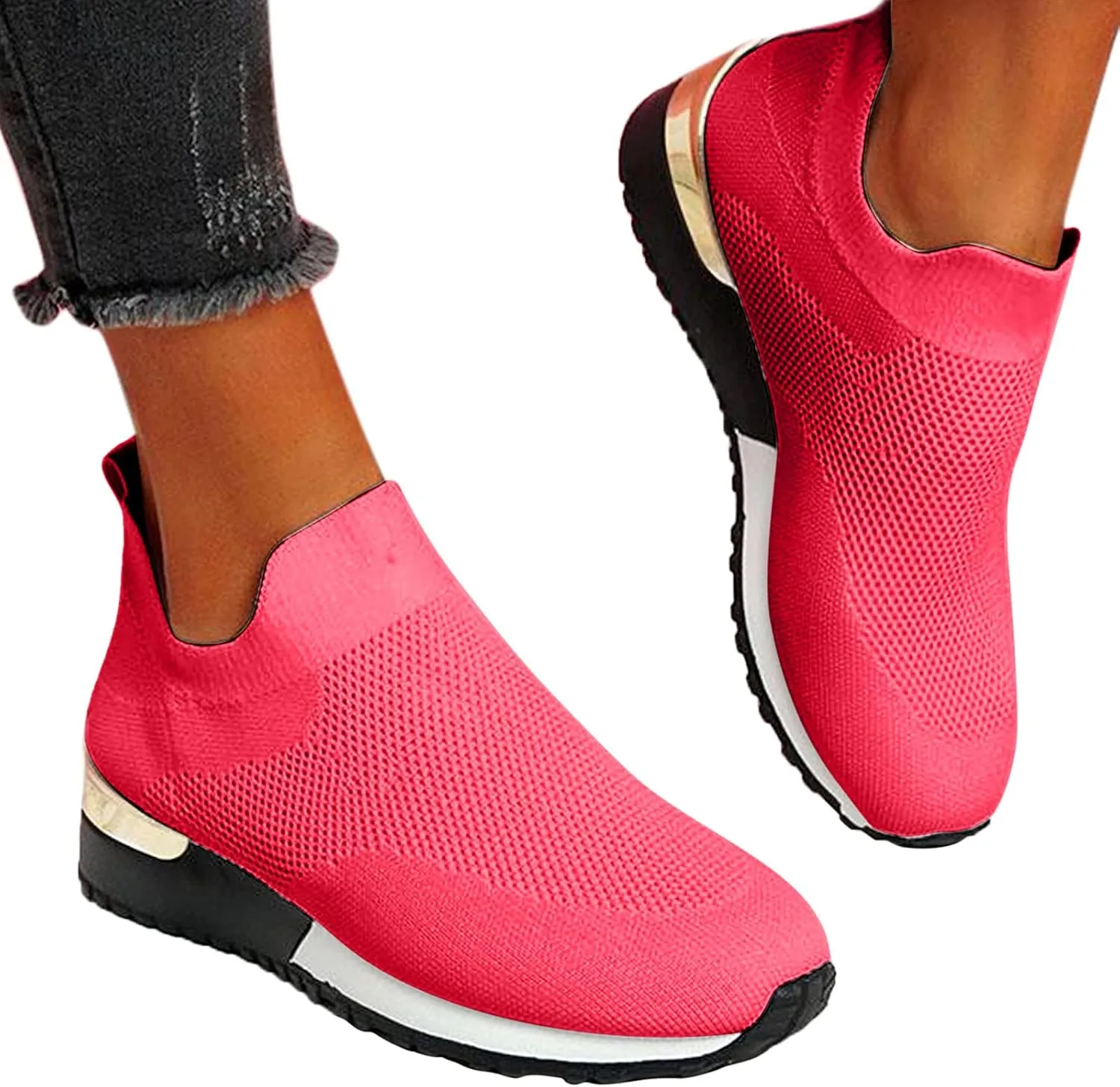 High Top Sneakers for Women 2023 Slip Resistant Nurse Shoes for Women Walking Shoes for Women Wide Width Slip On Platform Sneakers for Women Wide Width Women Orthopedic Sneakers Walking Shoes