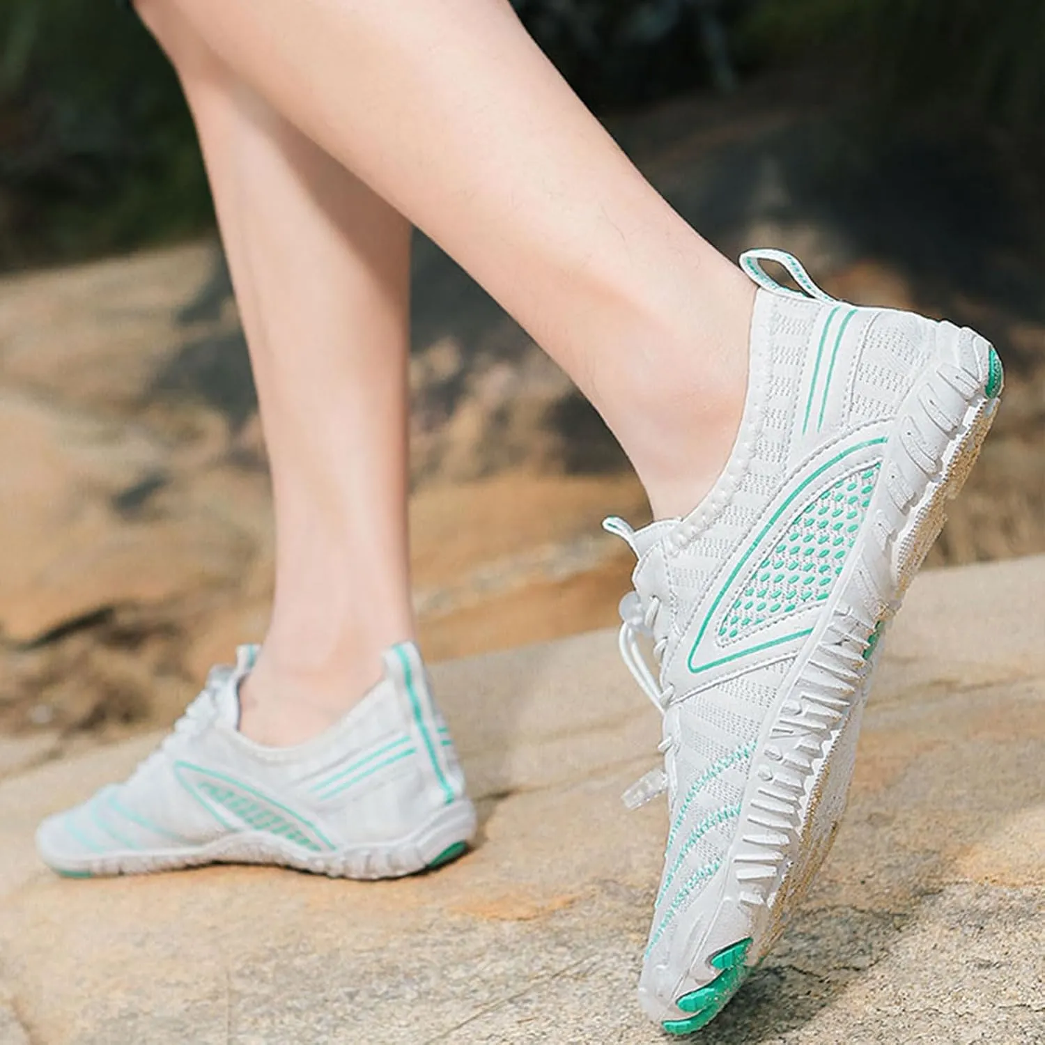 Hiking Barefoot Shoes Women Wide Toe Box Grounded Footwear for Women Healthy & Non-Slip Barefoot Shoes Breathable Zero Drop Shoe Comfortable Casual Sneakers Walking, Running, Pool Swim Shoe Quick Dry