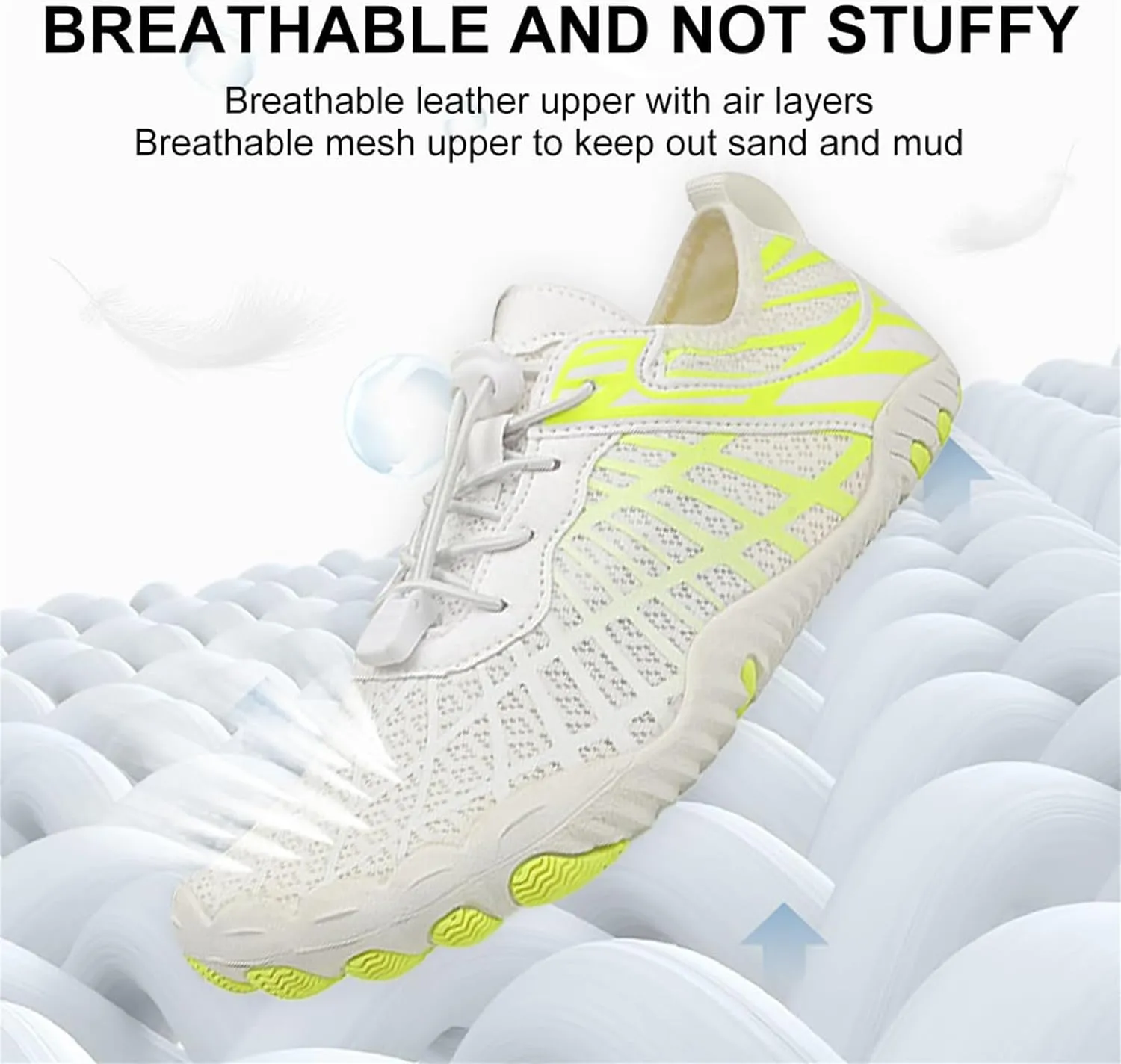 Hiking Footwear Barefoot Shoes Womens Wide Toe Box Sneakers Women Walking Fashion Comfortable Shoes Barefoot Grounded Footwear Zero Drop Lightweight Beach Water Resistant Breathable Running Sneakers