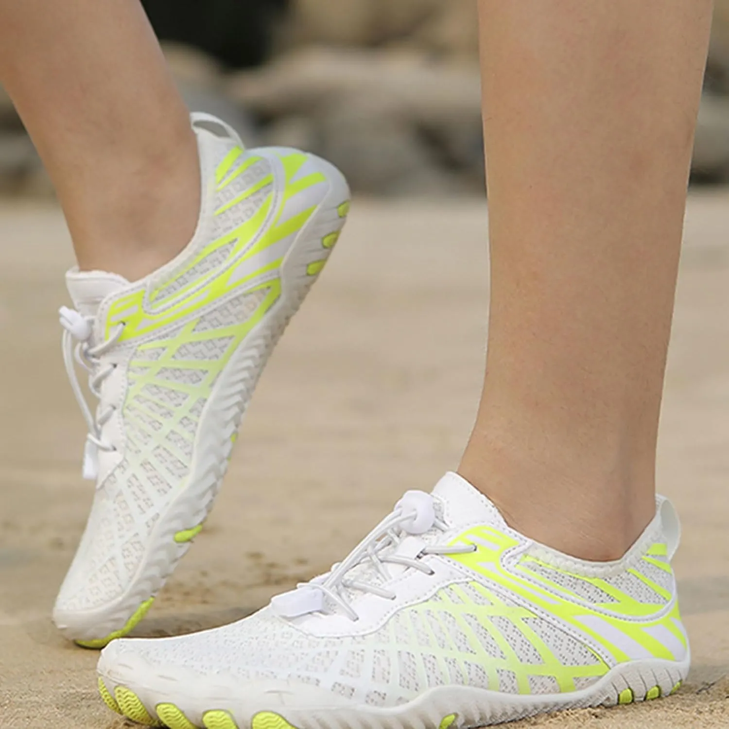Hiking Footwear Barefoot Shoes Womens Wide Toe Box Sneakers Women Walking Fashion Comfortable Shoes Barefoot Grounded Footwear Zero Drop Lightweight Beach Water Resistant Breathable Running Sneakers