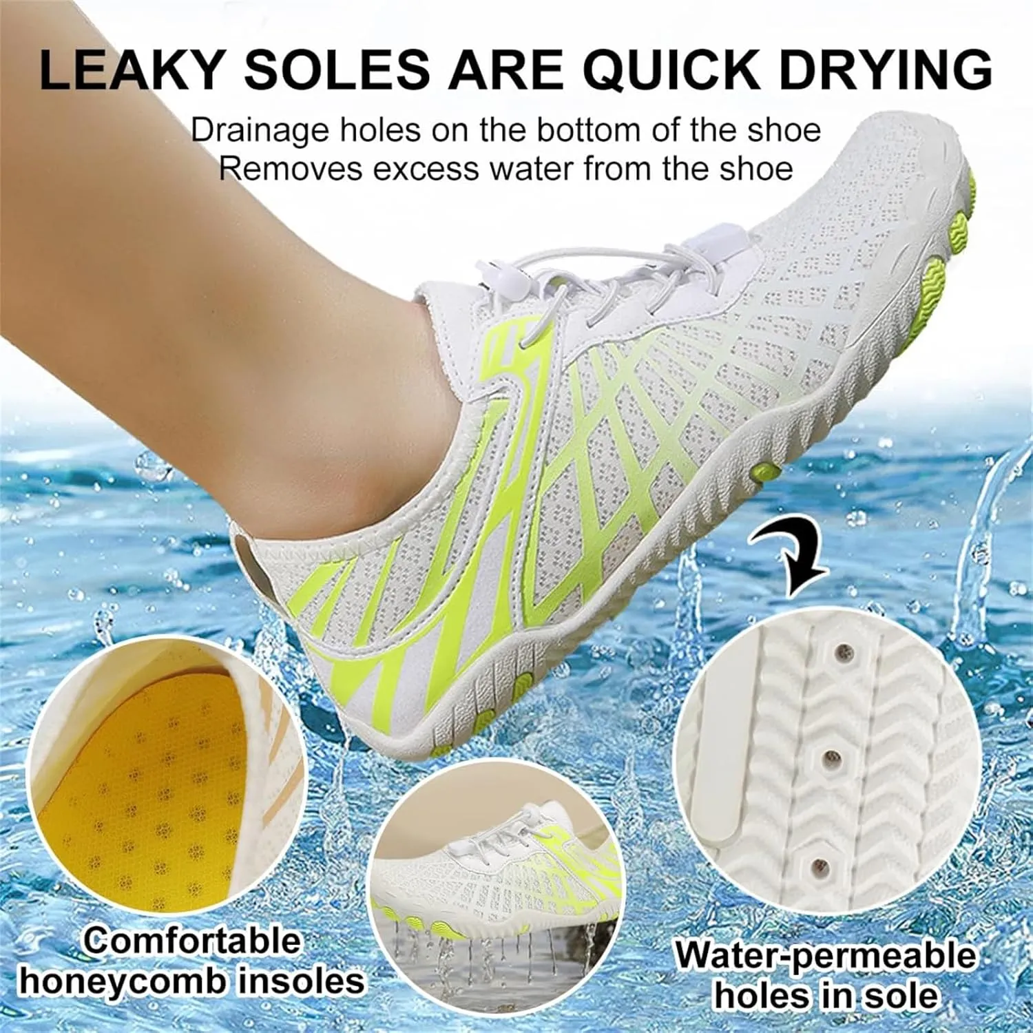Hiking Footwear Barefoot Shoes Womens Wide Toe Box Sneakers Women Walking Fashion Comfortable Shoes Barefoot Grounded Footwear Zero Drop Lightweight Beach Water Resistant Breathable Running Sneakers