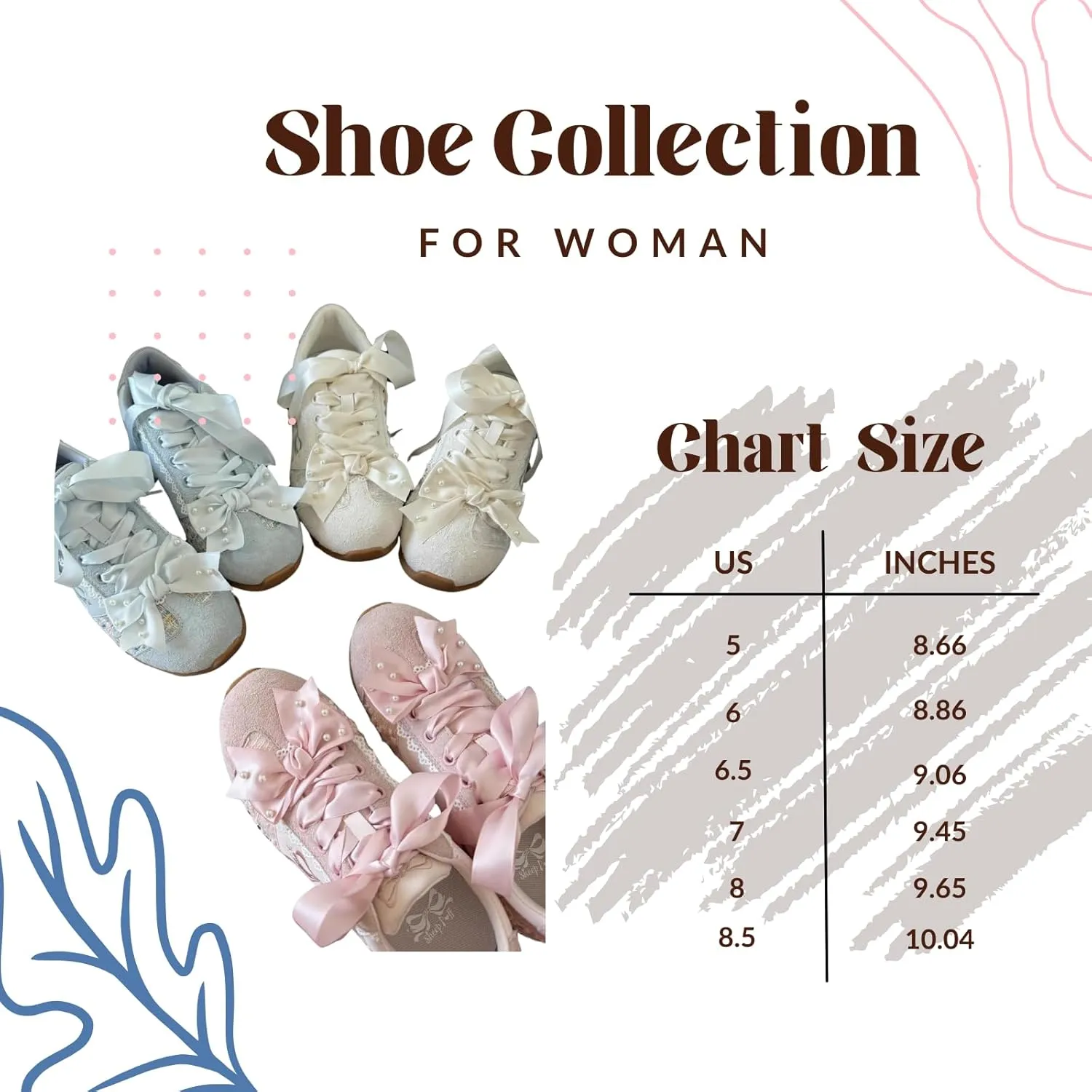 Kawaii Platform Shoes  Chunky Sneakers for Women, Aesthetic Ballet-Inspired Shoes with Bow & Pearls, Cute Fashion Backpack-Inspired Trainers