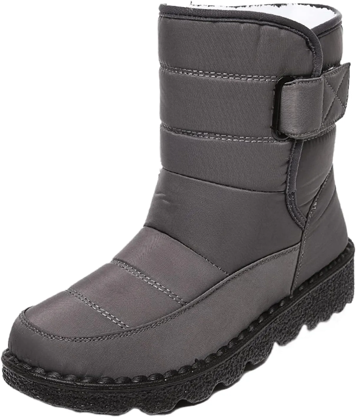 Ladmiple Winter Boots For Women Waterproof Snow Wide Width Warm Lining Comfortable Ankle Booties Outdoor Walking Shoes