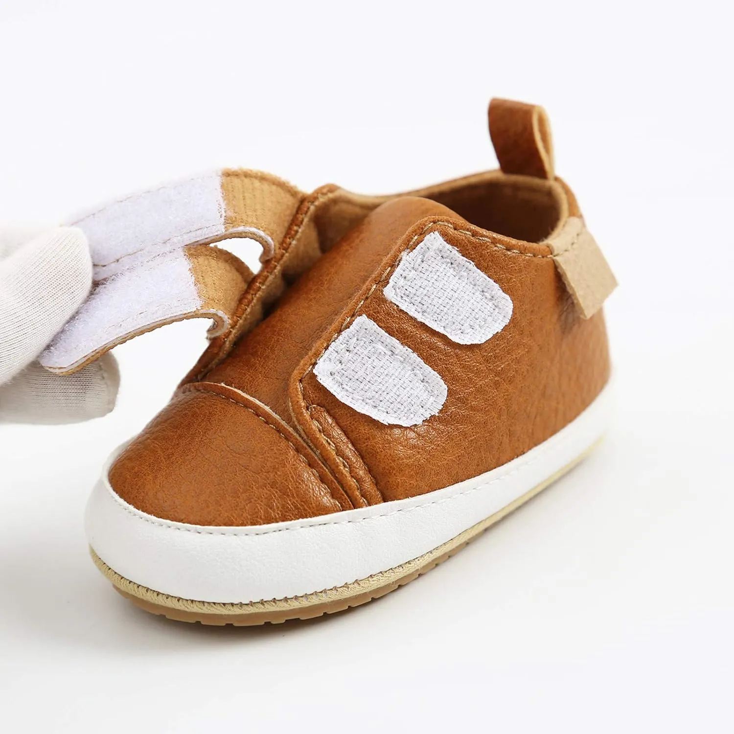 Leather Ankle Sneaker Girls Boys Infant Soft Sole Anti Slip Double Strap Platform Baby Shoes Girl 1218 Months Walking