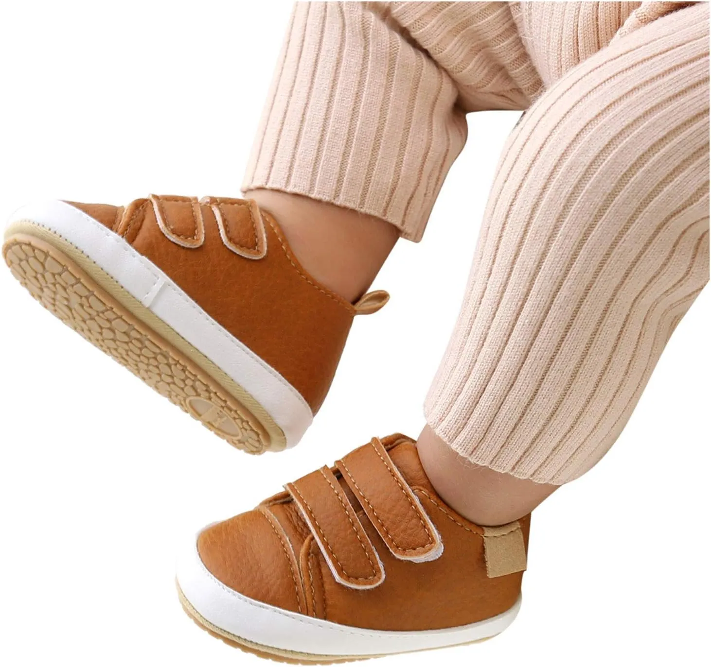 Leather Ankle Sneaker Girls Boys Infant Soft Sole Anti Slip Double Strap Platform Baby Shoes Girl 1218 Months Walking