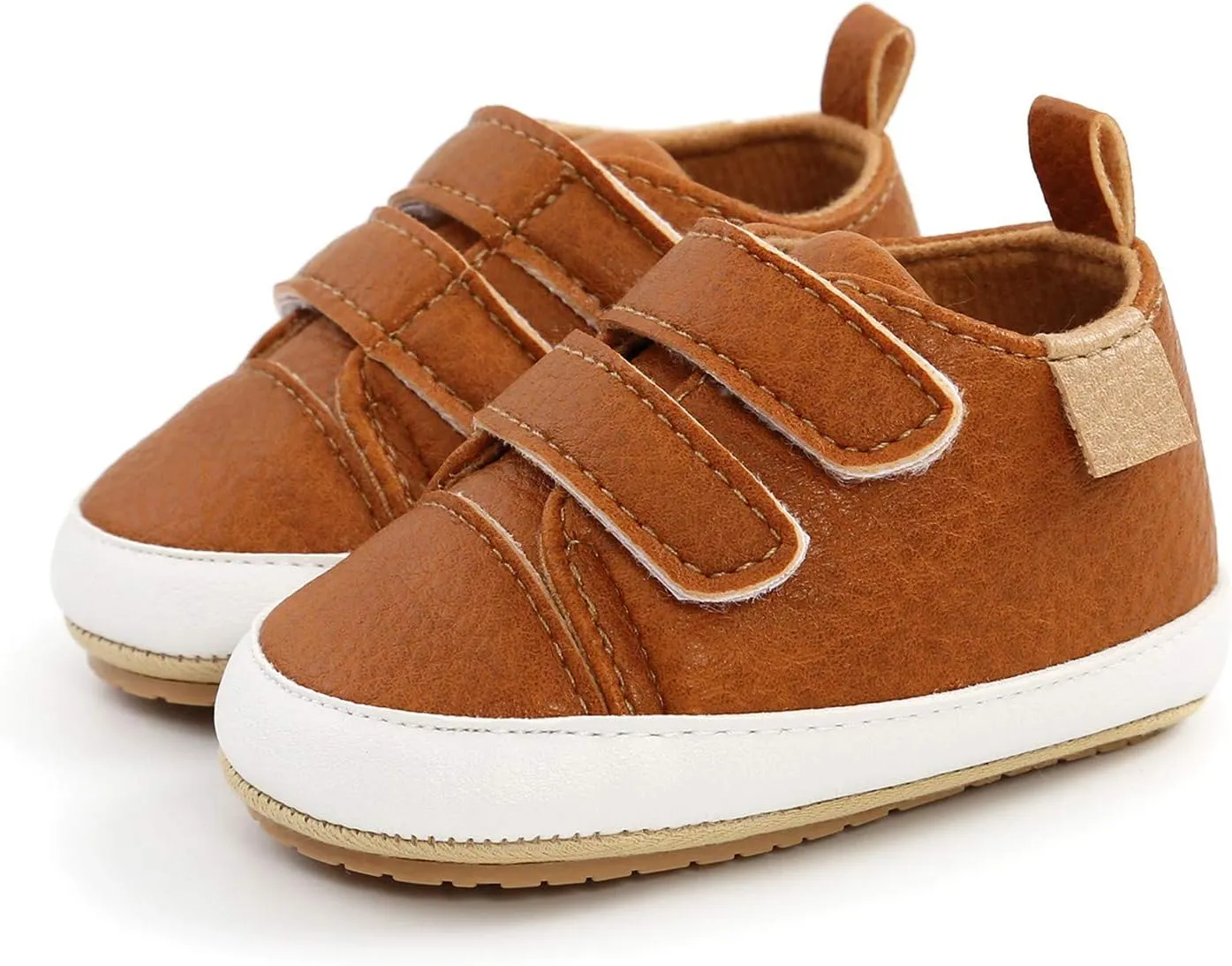 Leather Ankle Sneaker Girls Boys Infant Soft Sole Anti Slip Double Strap Platform Baby Shoes Girl 1218 Months Walking
