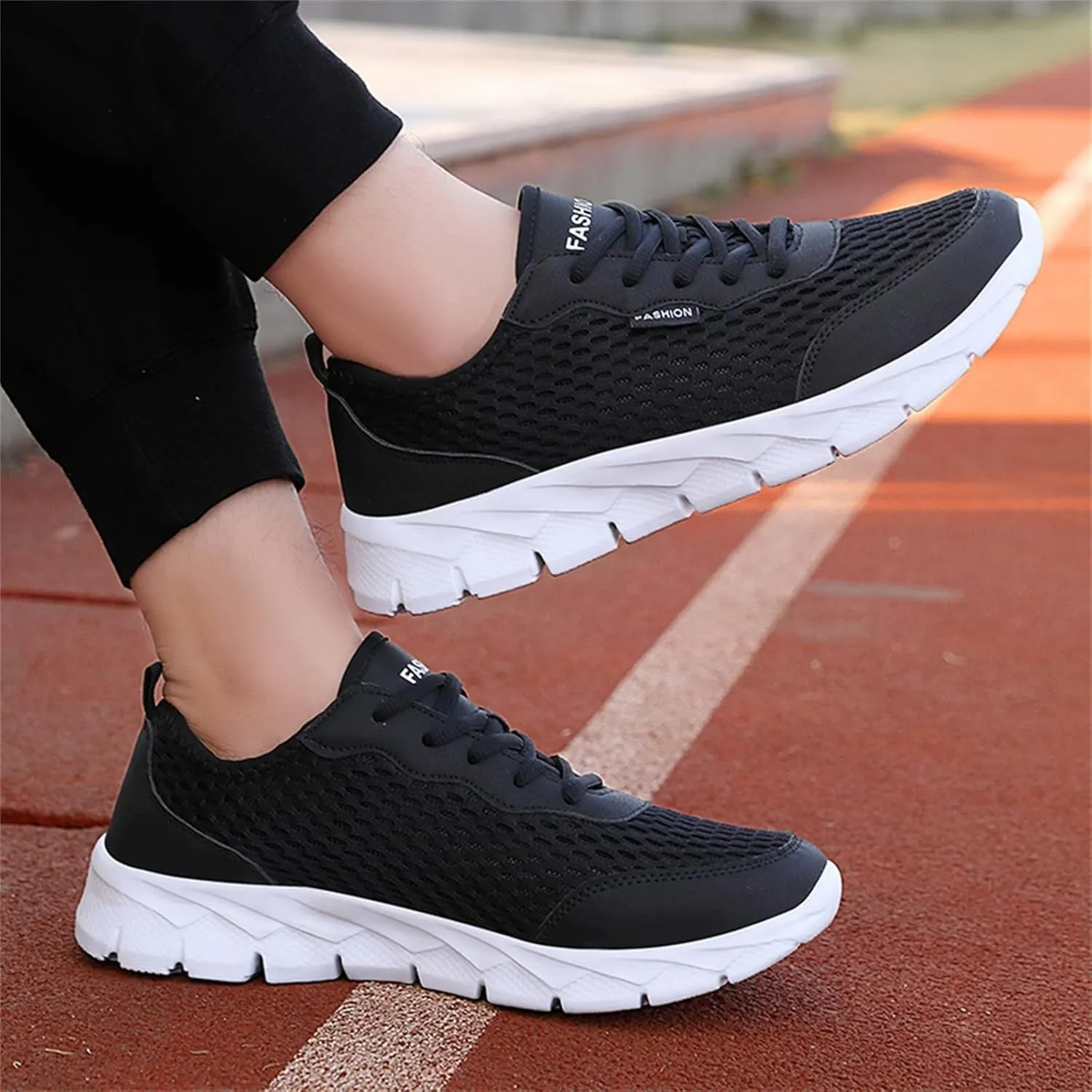 Lightweight Arch Support Sneakers for Men Comfortable Lightweight Casual Walking Shoe Athletic Fashion Sneakers