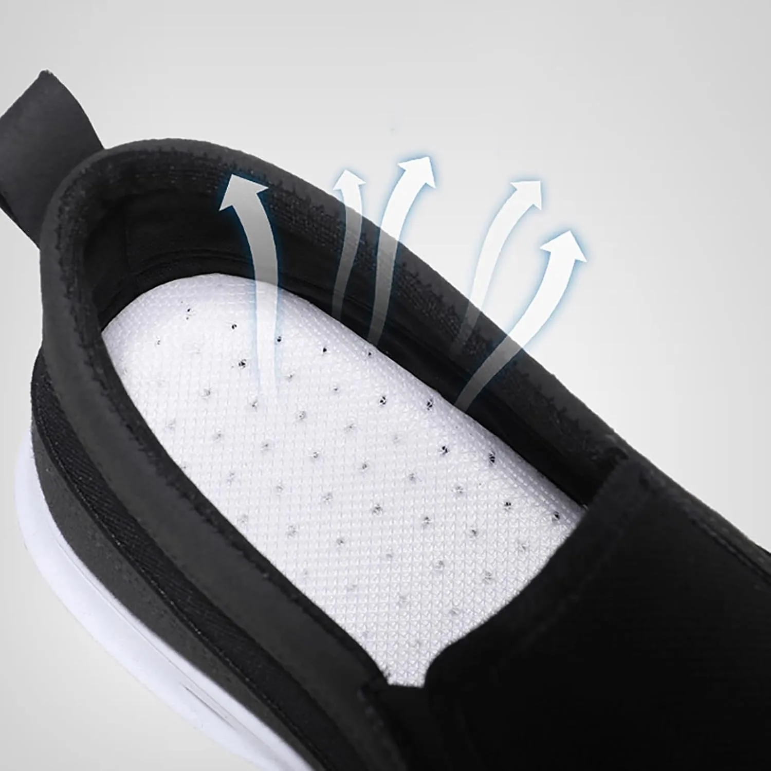 Lightweight Diabetic Shoes for Men Lightweight Breathable Slip on Running Shoe Lightweight Elderly Slip on Shoes