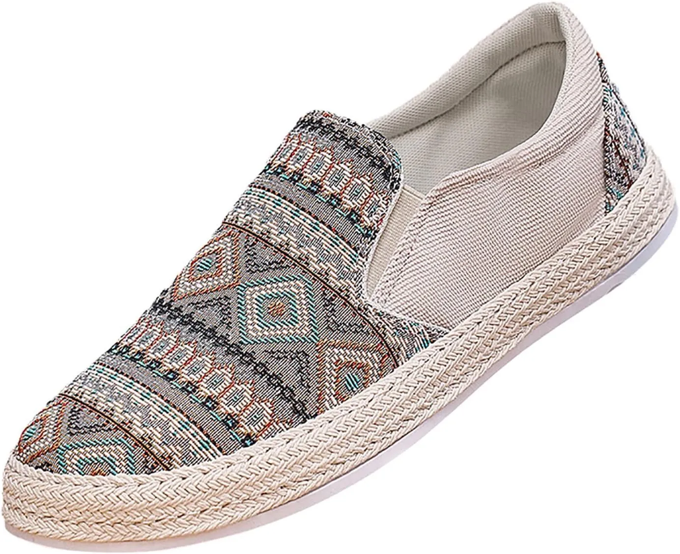 Lightweight Diabetic Shoes for Men Slip On Lightweight Breathable Fashion Sneaker Soft Flat Soled Elderly Shoes