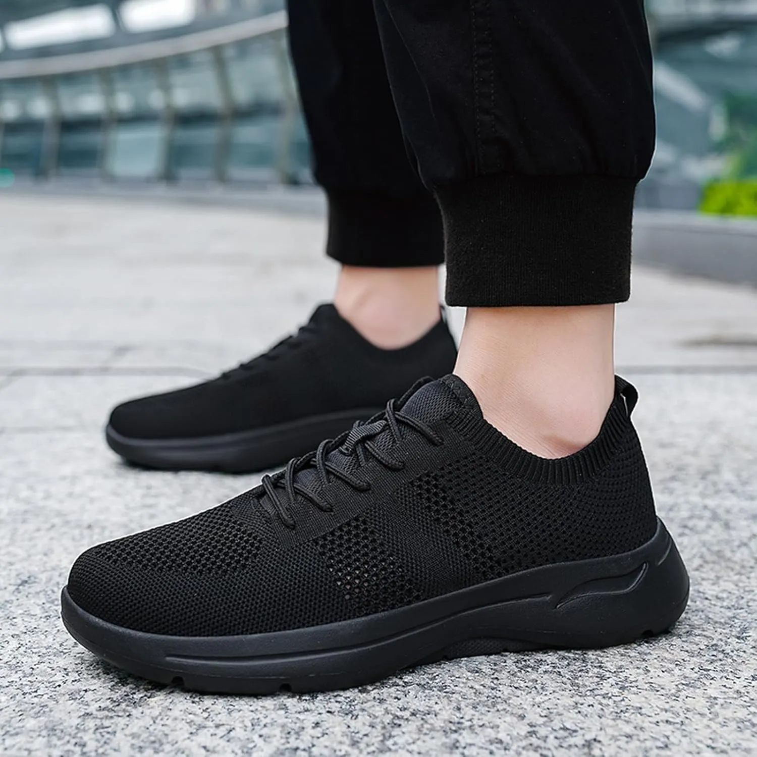 Lightweight Non Slip Sneakers for Men Slip On Lightweight Breathable Fashion Sneaker Lightweight Barefoot Shoes