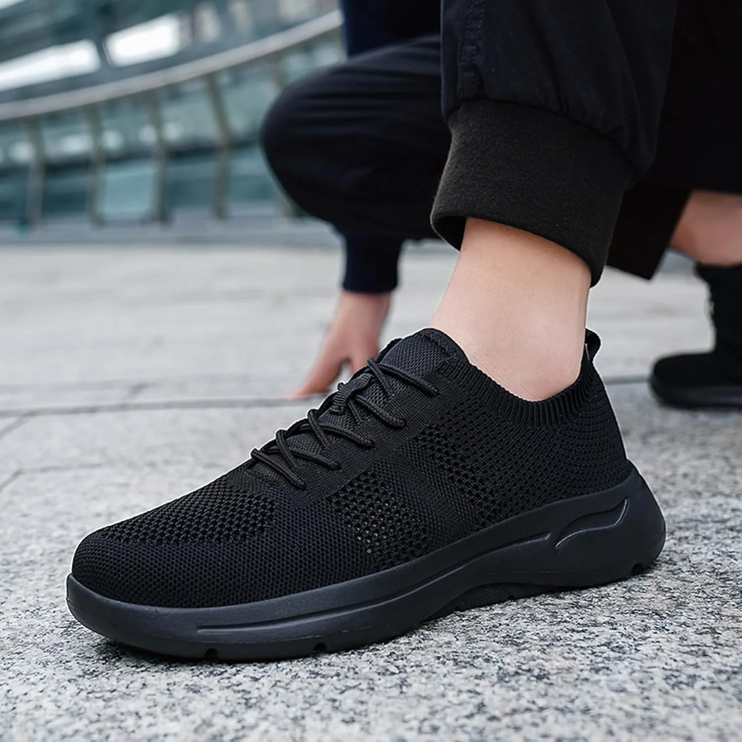 Lightweight Non Slip Sneakers for Men Slip On Lightweight Breathable Fashion Sneaker Lightweight Barefoot Shoes