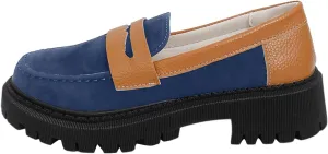 Loafer Women Dressy Penny Loafers Comfortable Work Shoes Casual Slip On Loafers Classic Wide Loafer Platform Shoes