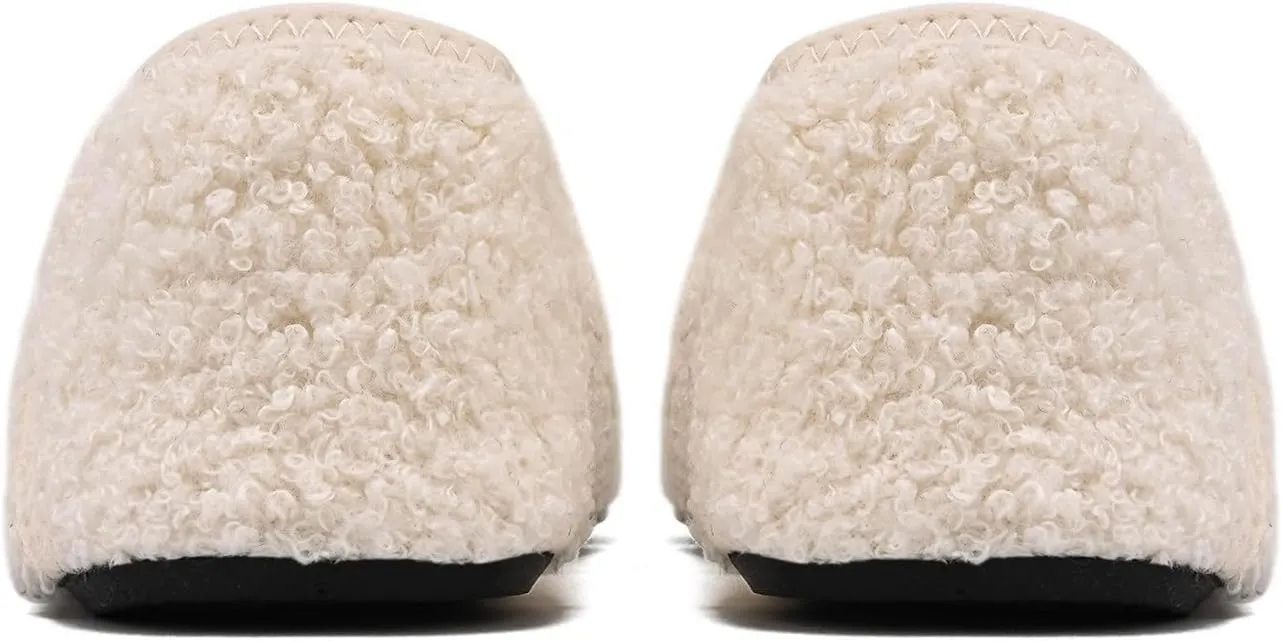 Loafers for Women Indoor Cotton Bag Heels Socks Shoes Soft Soled Home Warm Furry Shoes Yoga Dancing Slip On