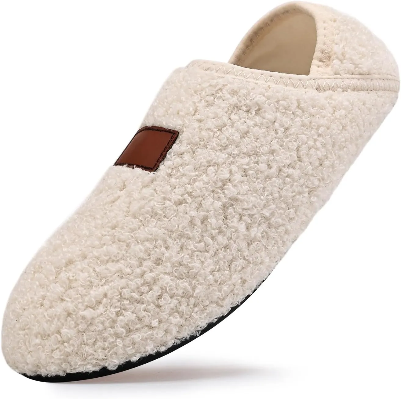Loafers for Women Indoor Cotton Bag Heels Socks Shoes Soft Soled Home Warm Furry Shoes Yoga Dancing Slip On