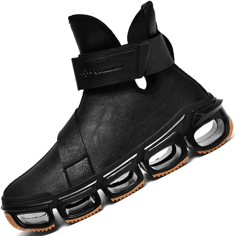 LZDZN Mens Basketball Shoes for Men High Top Sneakers Men's Running Fashion Boots Shoe Man Black Brown Size Athletic Sport