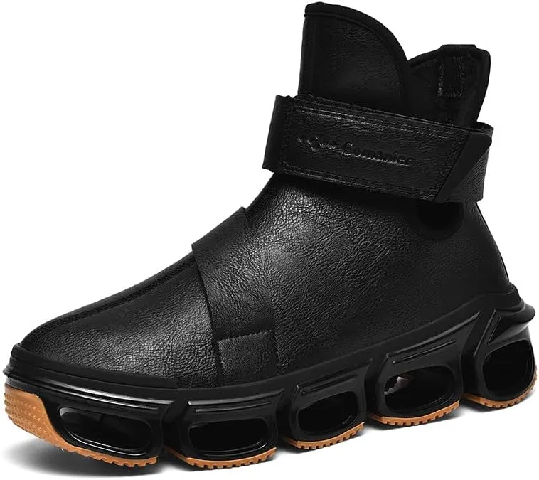 LZDZN Mens Basketball Shoes for Men High Top Sneakers Men's Running Fashion Boots Shoe Man Black Brown Size Athletic Sport