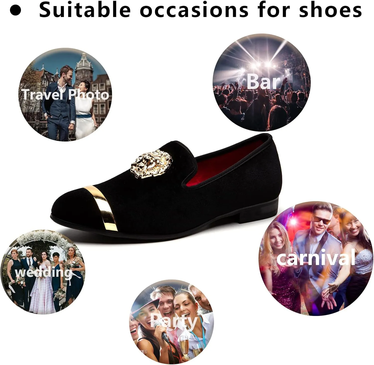 Meijiana Men's Fashion Classic Loafers Luxury Loafer Shoes and Weeding Dress Shoes for Men