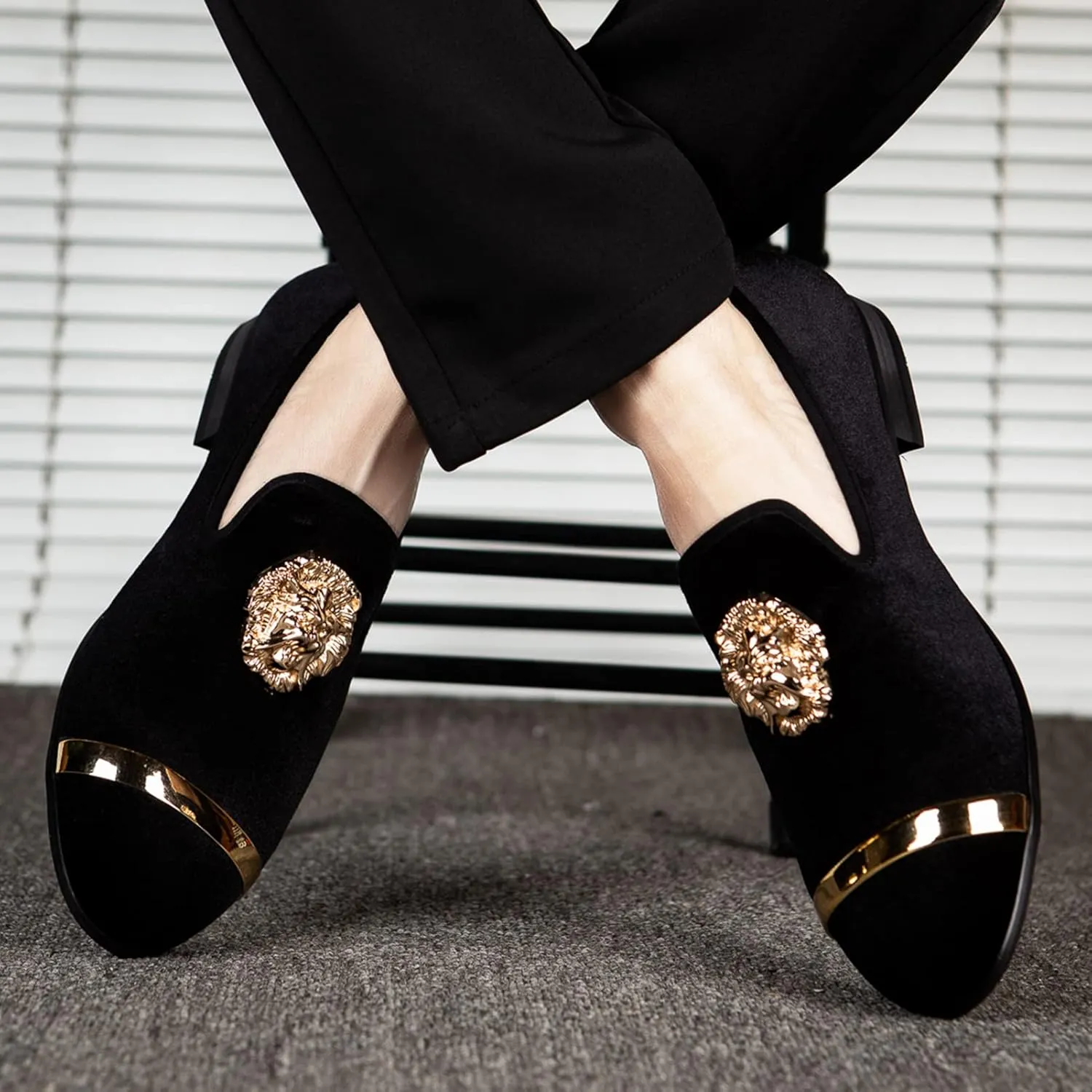 Meijiana Men's Fashion Classic Loafers Luxury Loafer Shoes and Weeding Dress Shoes for Men