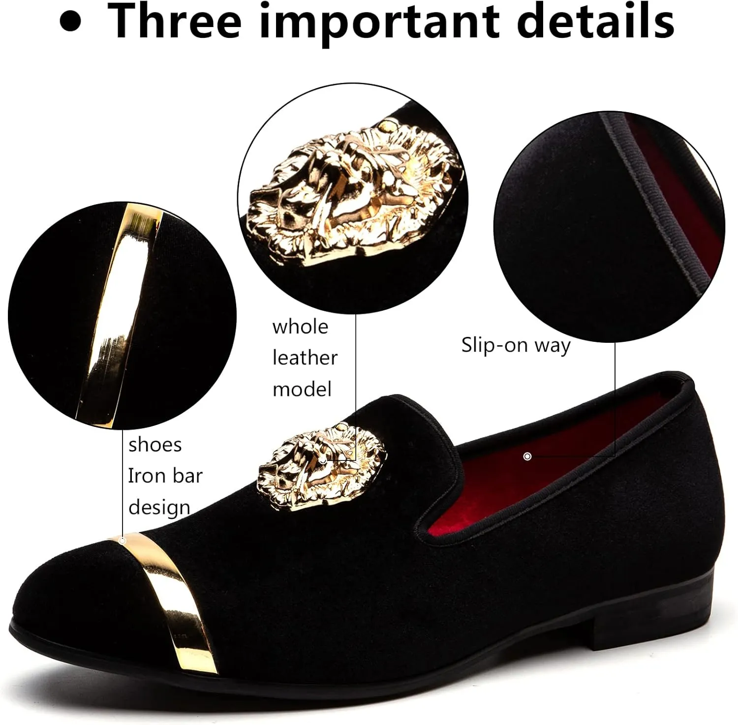 Meijiana Men's Fashion Classic Loafers Luxury Loafer Shoes and Weeding Dress Shoes for Men