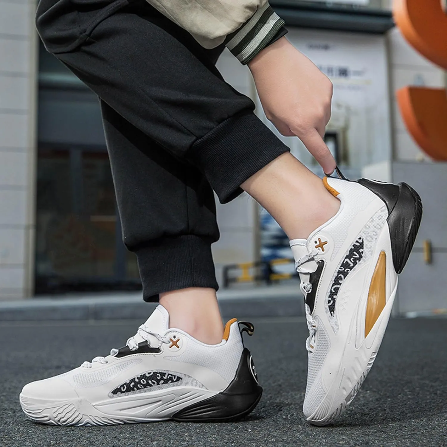 Men Women Lace Up Fashion Lightweight Casual Basketball Shoes Skateboarding Shoes