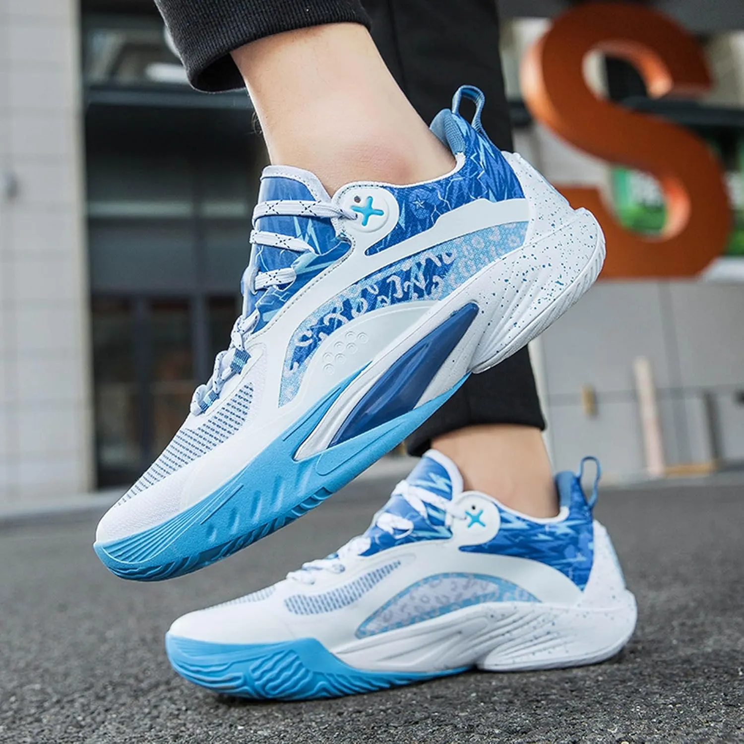 Men Women Lace Up Fashion Lightweight Casual Basketball Shoes Skateboarding Shoes