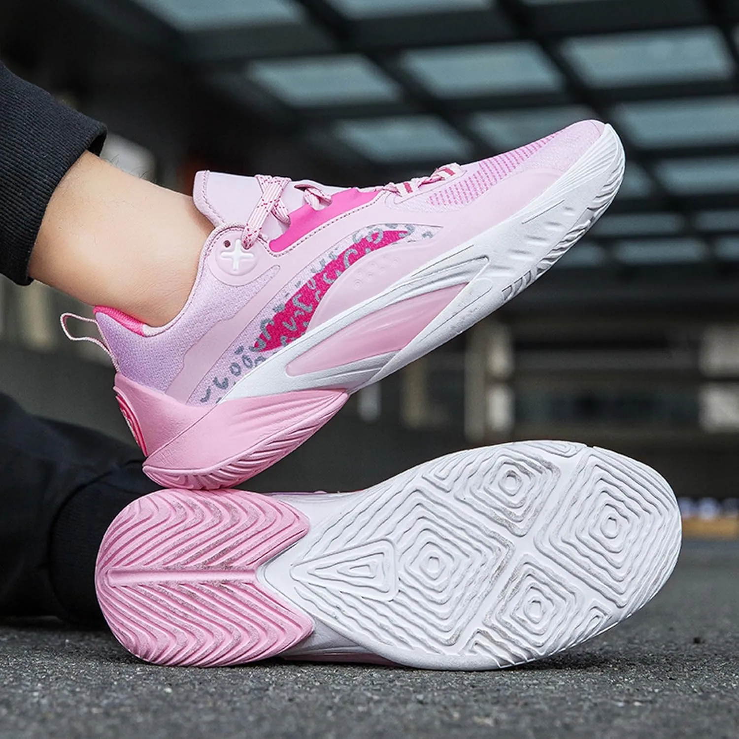 Men Women Lace Up Fashion Lightweight Casual Basketball Shoes Skateboarding Shoes