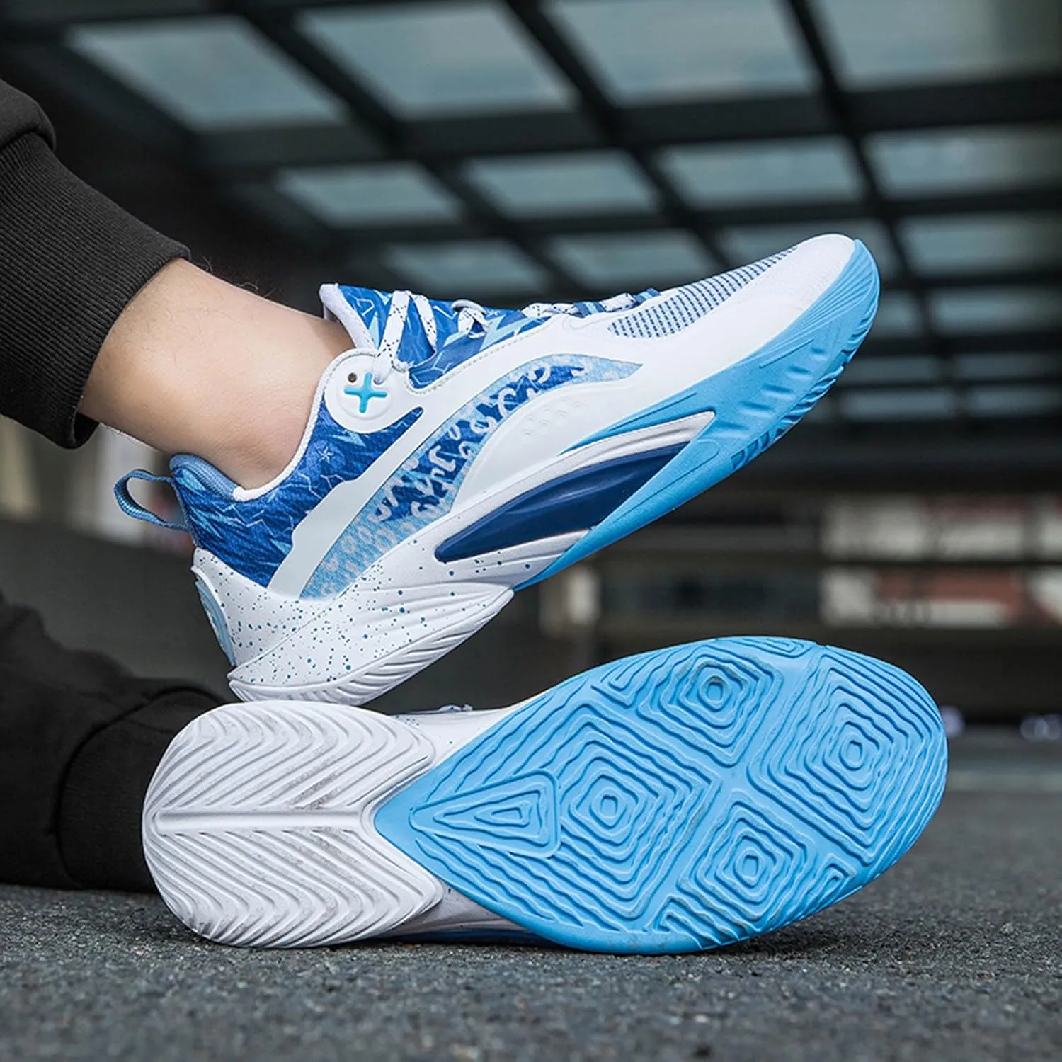 Men Women Lace Up Fashion Lightweight Casual Basketball Shoes Skateboarding Shoes