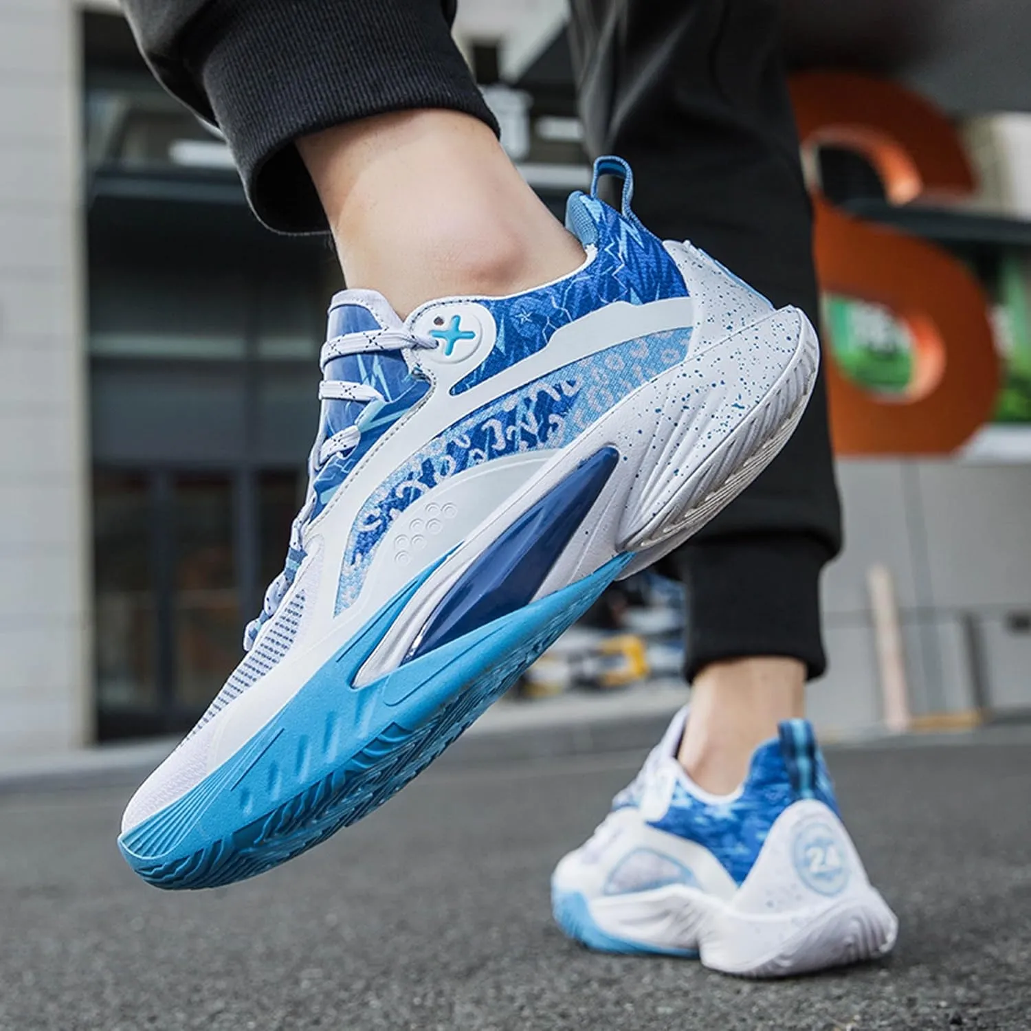 Men Women Lace Up Fashion Lightweight Casual Basketball Shoes Skateboarding Shoes