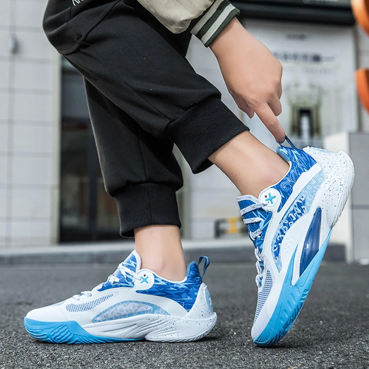 Men Women Lace Up Fashion Lightweight Casual Basketball Shoes Skateboarding Shoes
