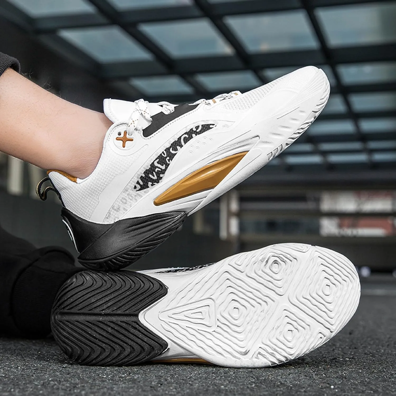 Men Women Lace Up Fashion Lightweight Casual Basketball Shoes Skateboarding Shoes