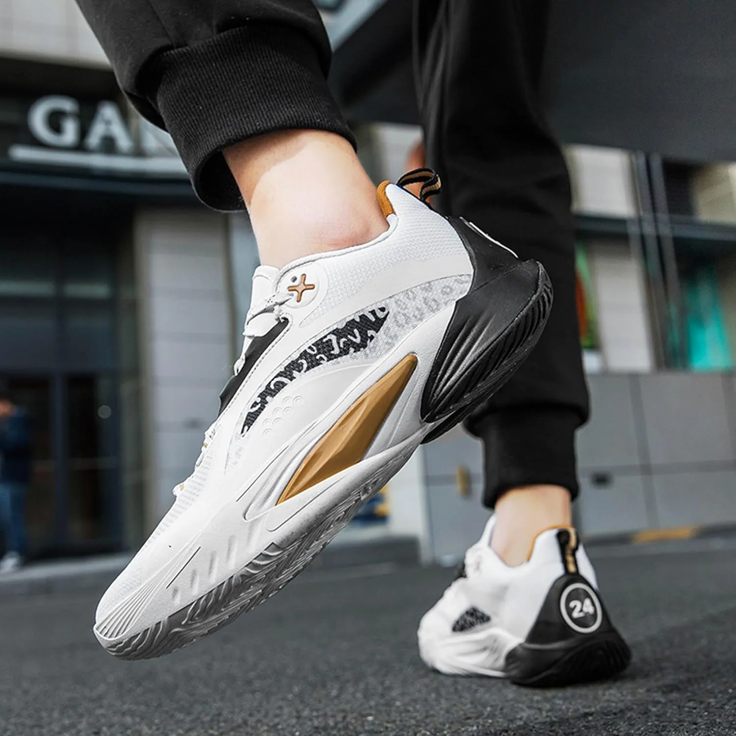 Men Women Lace Up Fashion Lightweight Casual Basketball Shoes Skateboarding Shoes